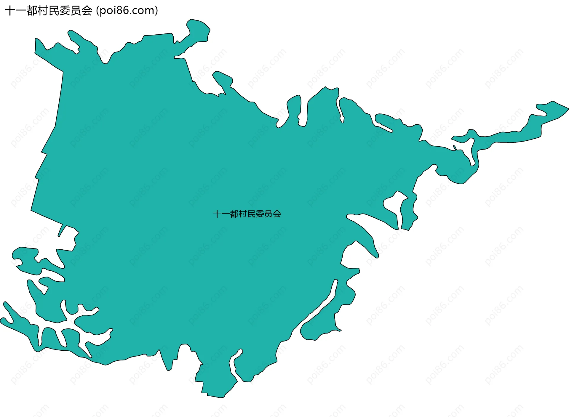 十一都村民委员会边界地图
