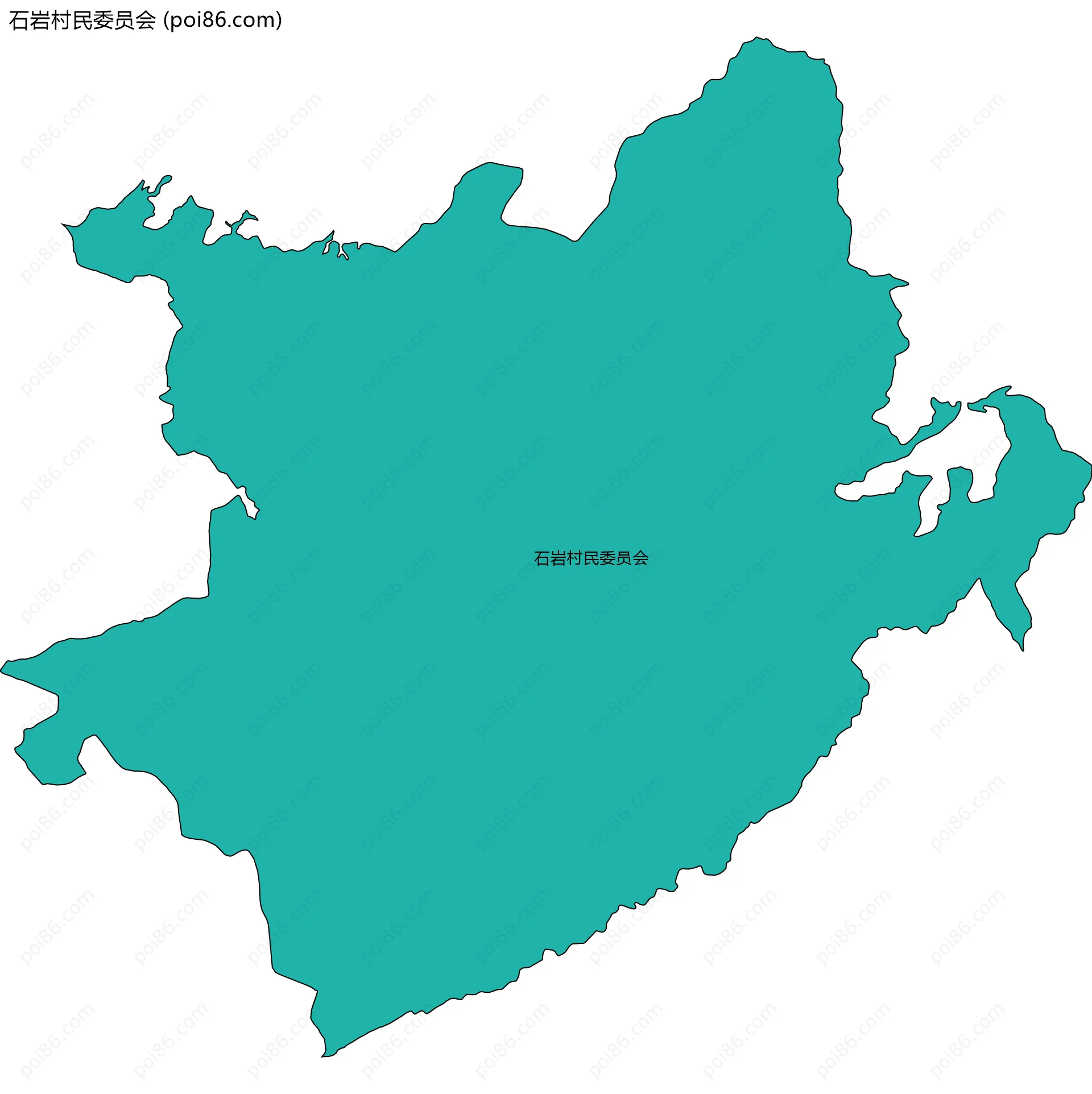 石岩村民委员会边界地图