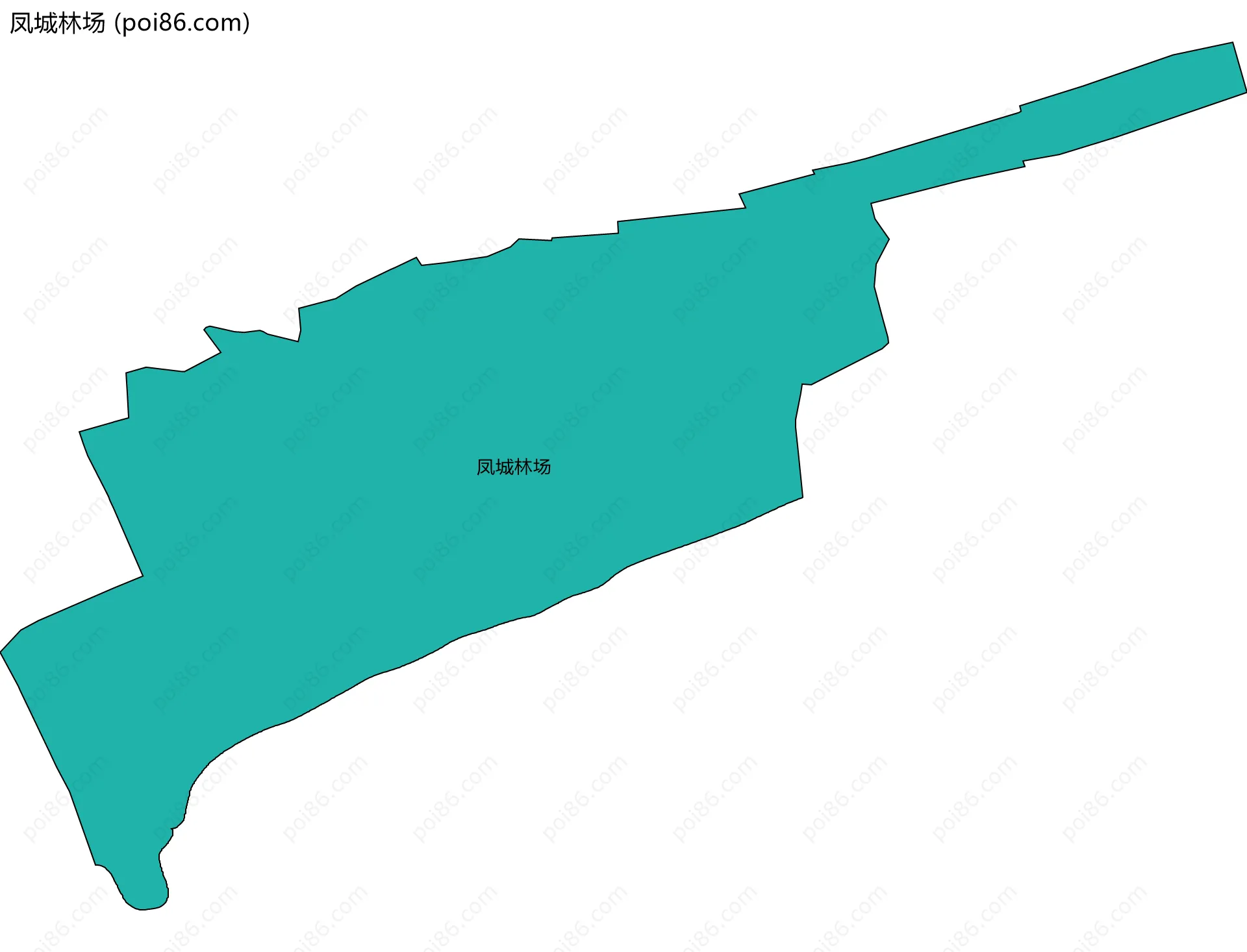 凤城林场边界地图