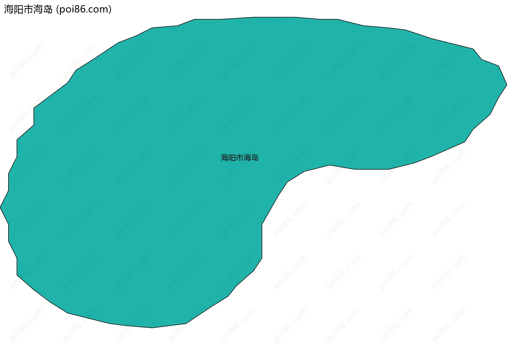 海阳市海岛边界地图