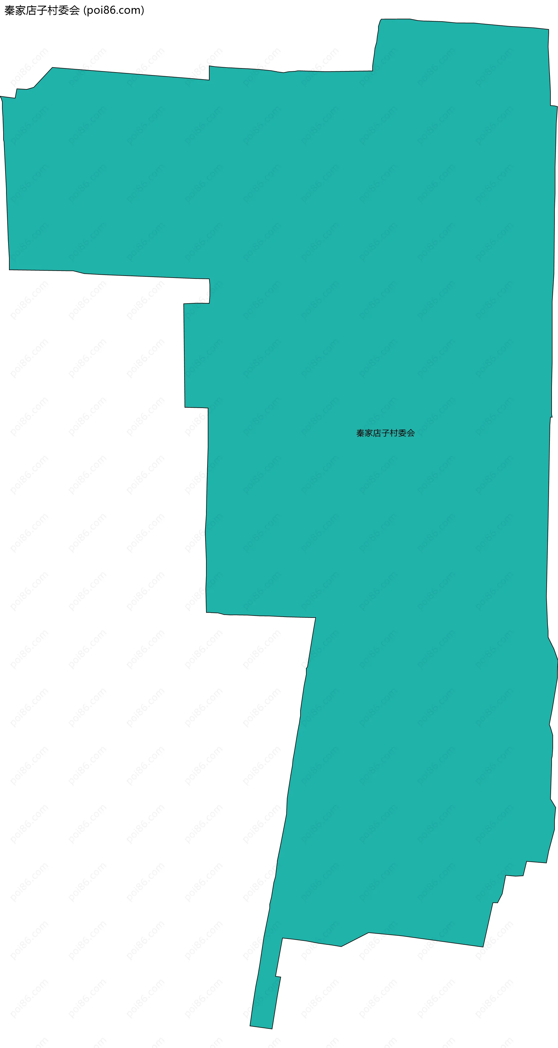 秦家店子村委会边界地图