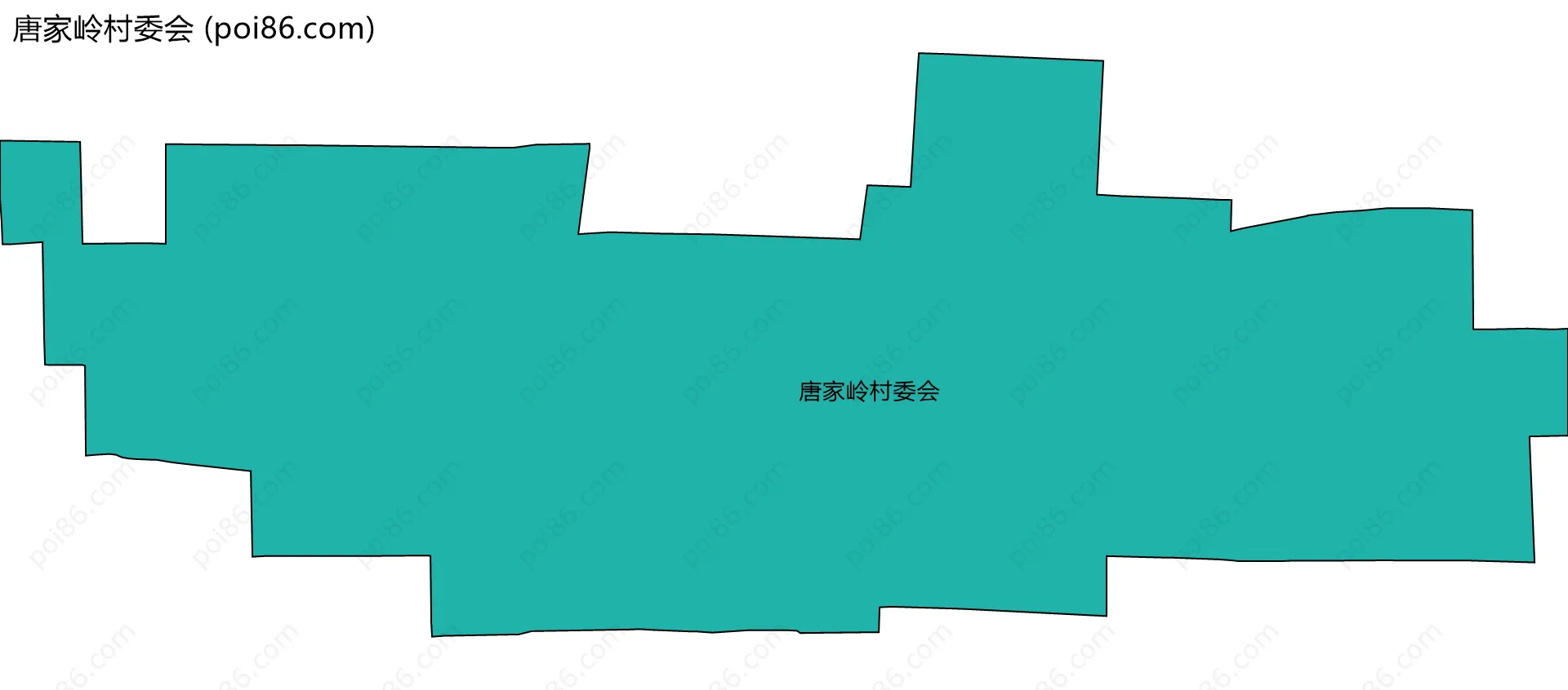 唐家岭村委会边界地图