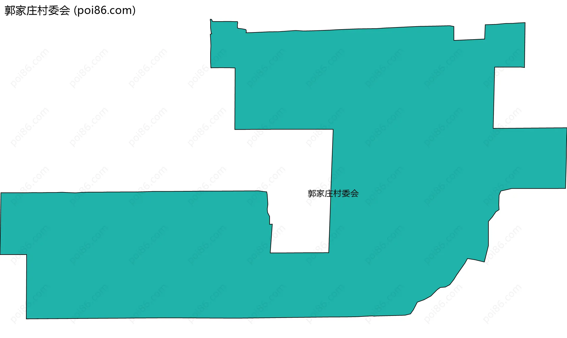 郭家庄村委会边界地图