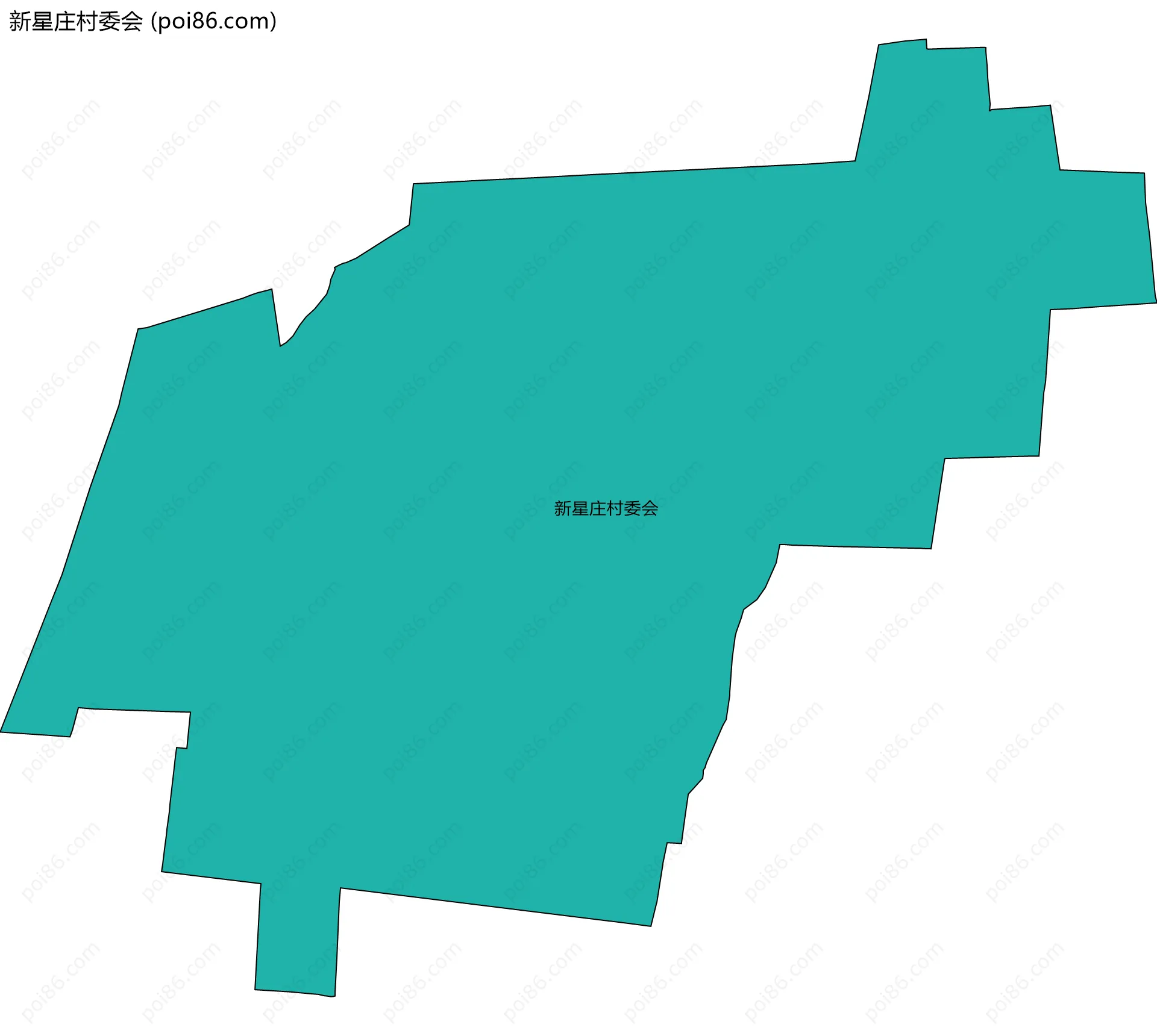 新星庄村委会边界地图
