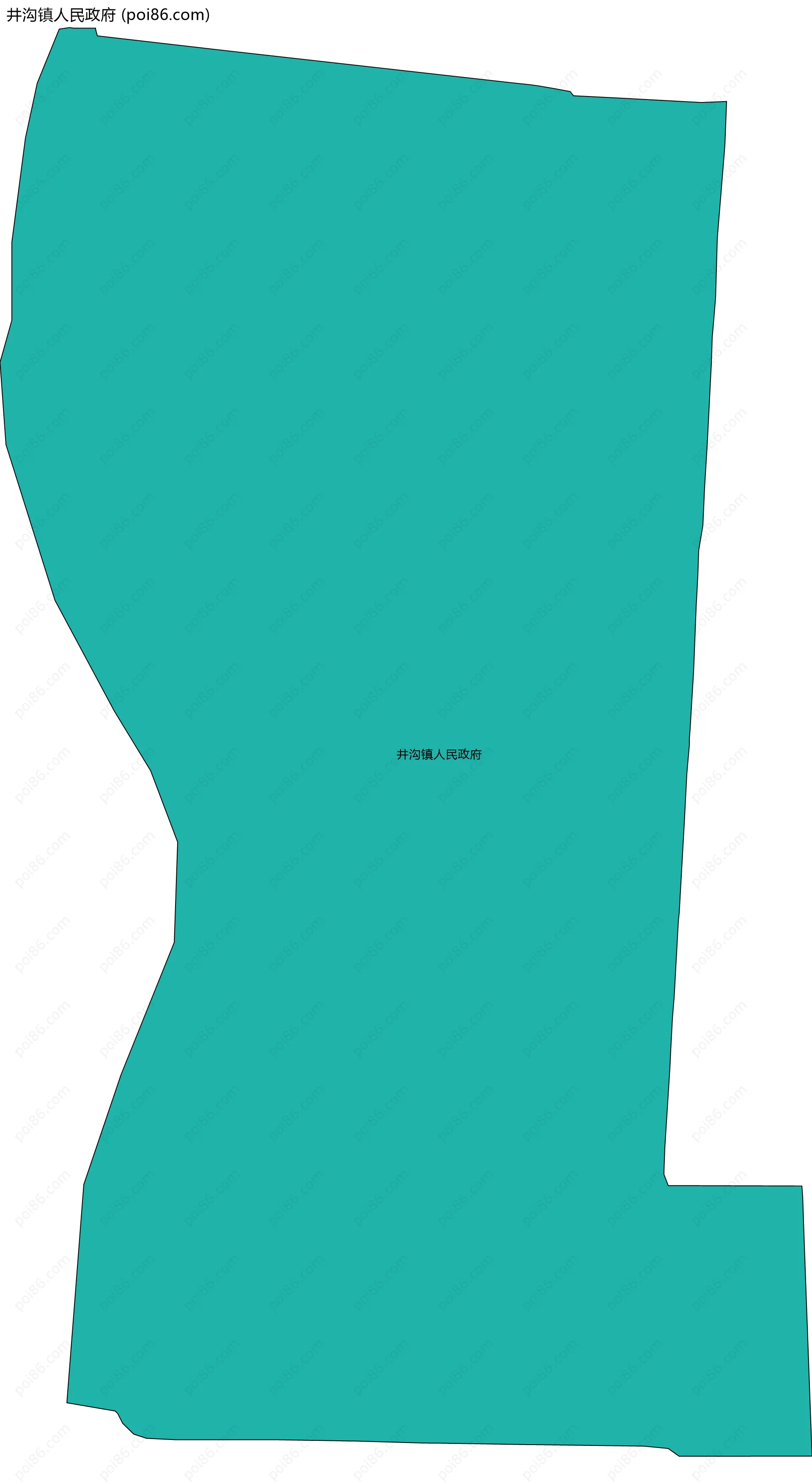 井沟镇人民政府边界地图