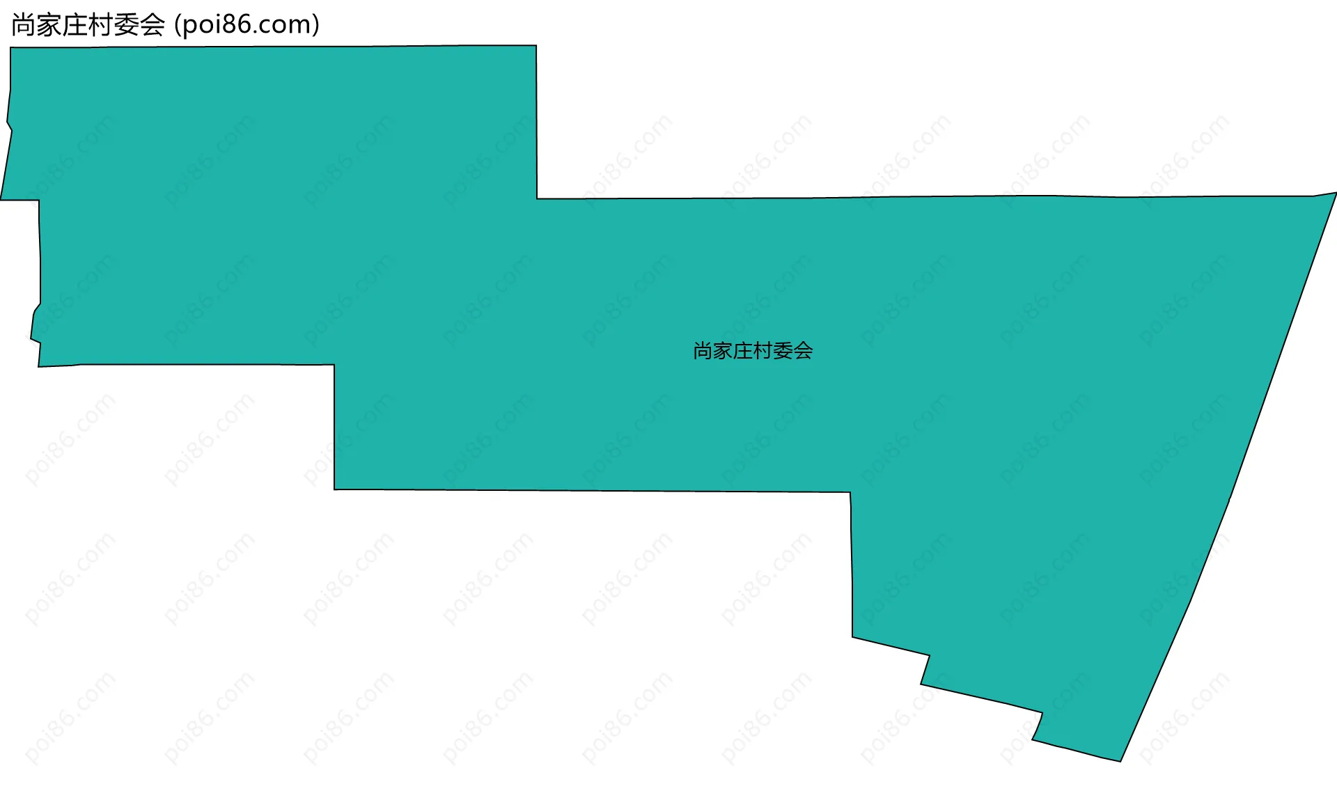 尚家庄村委会边界地图
