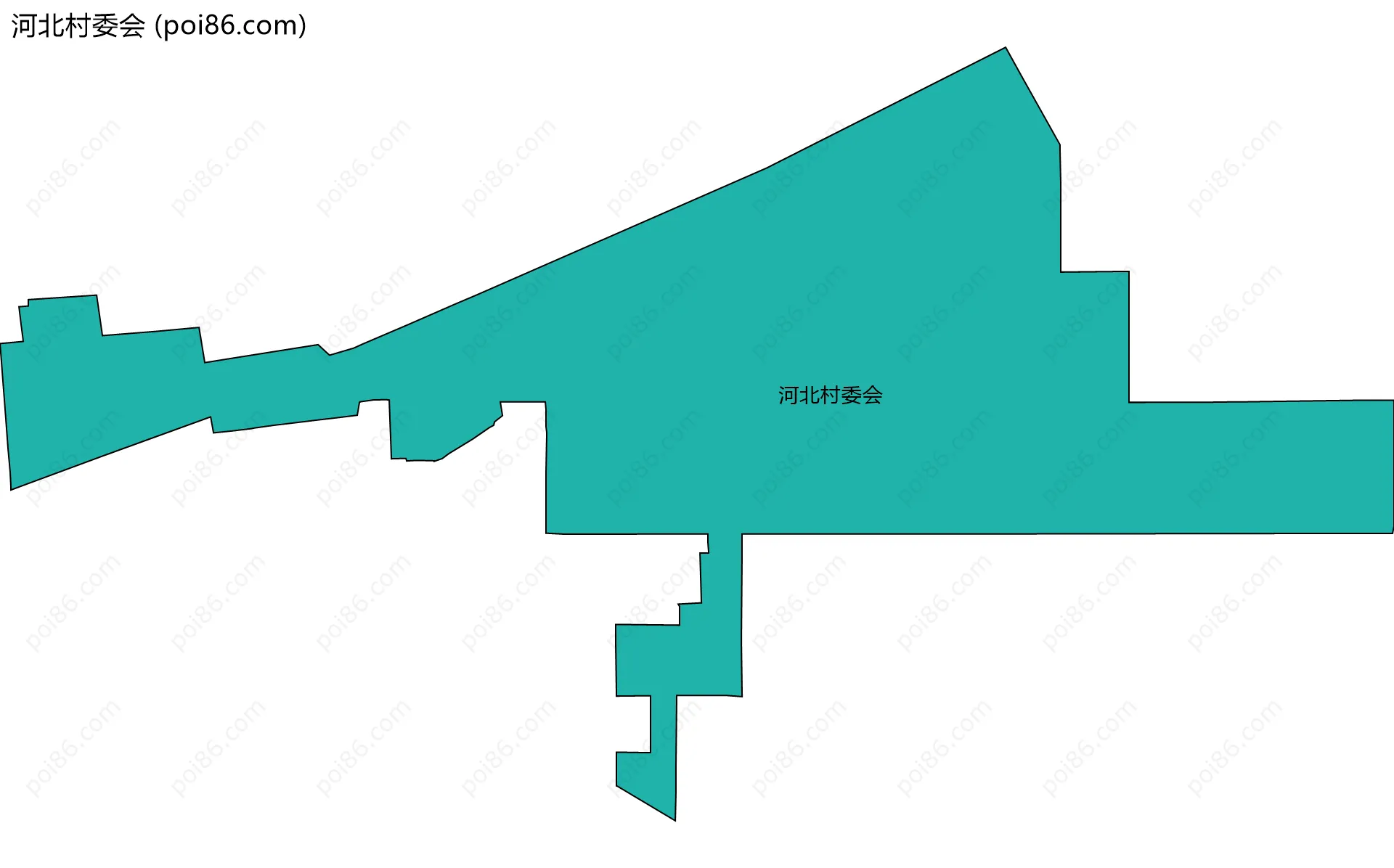 河北村委会边界地图
