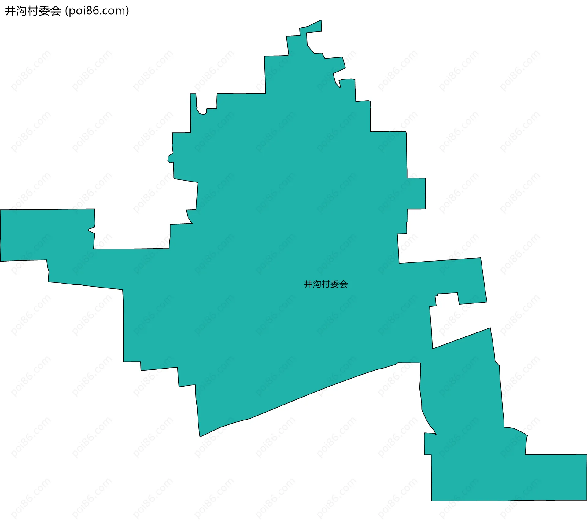 井沟村委会边界地图