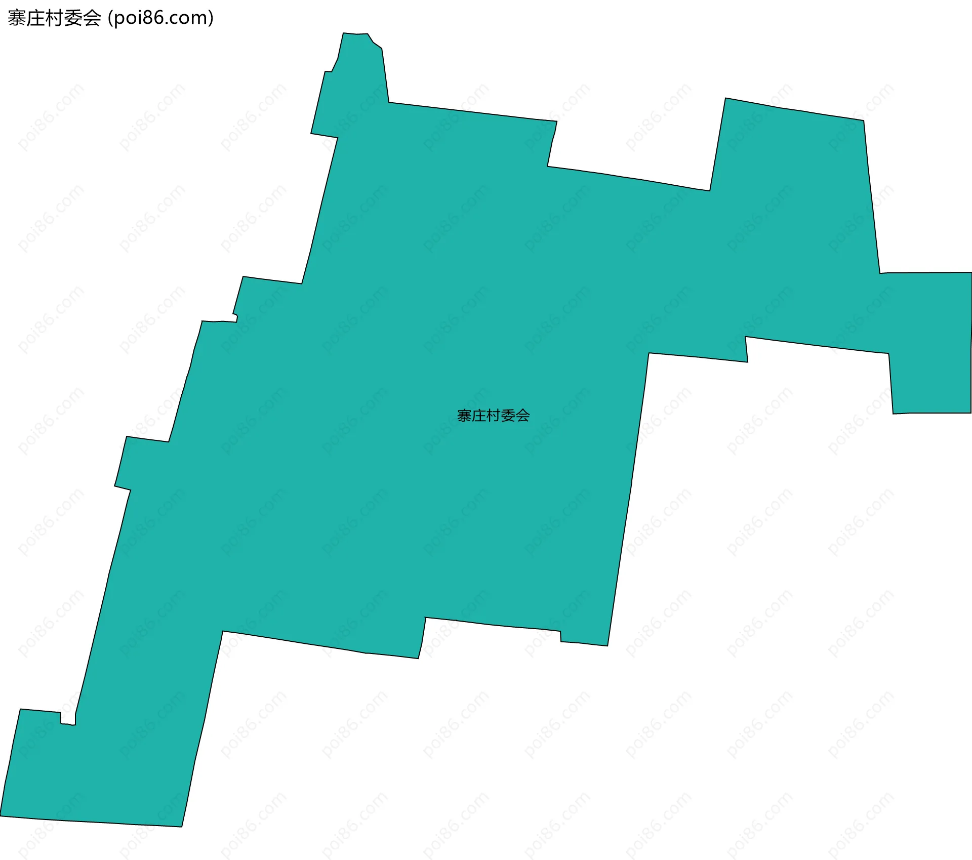 寨庄村委会边界地图