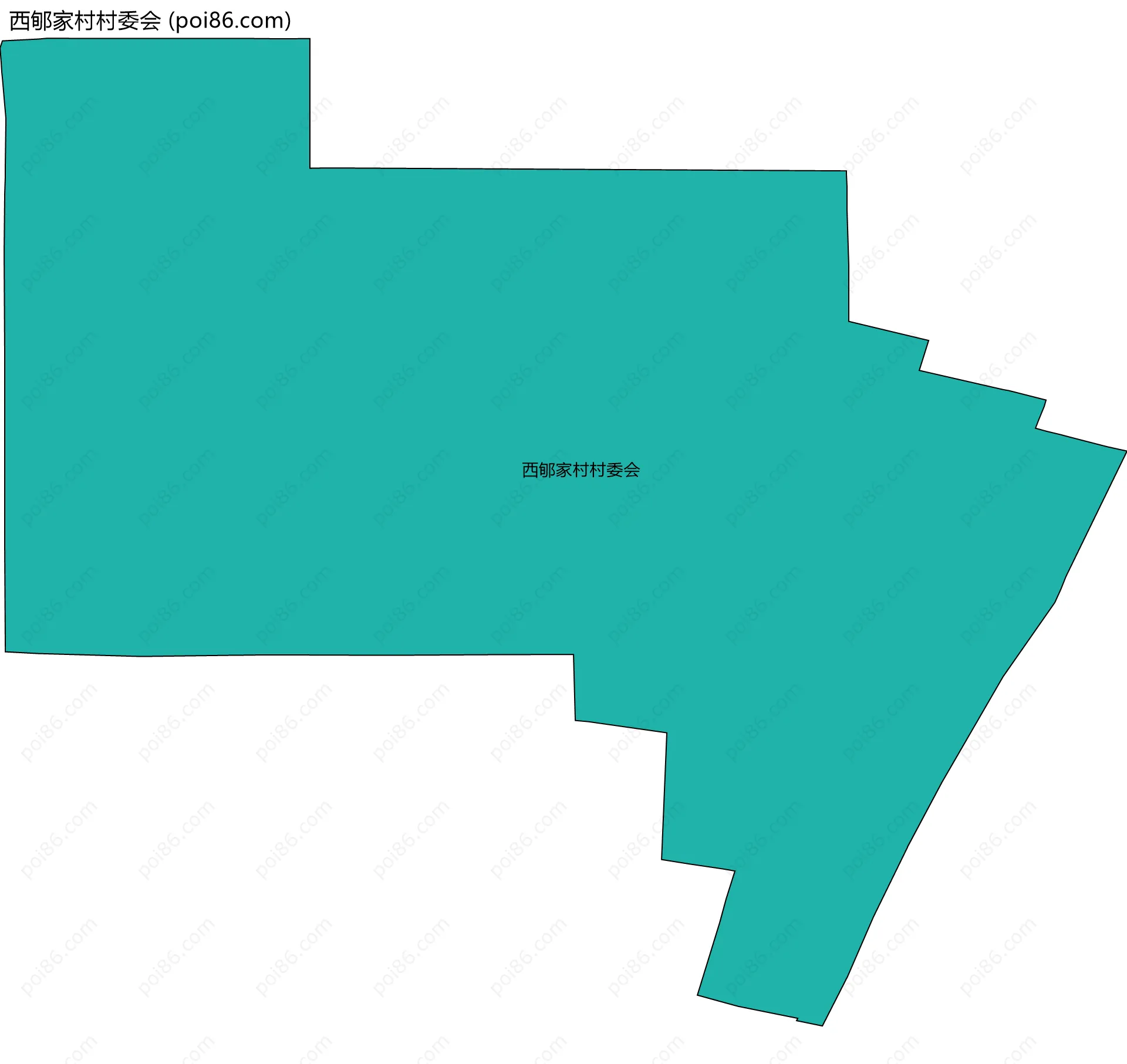 西郇家村村委会边界地图