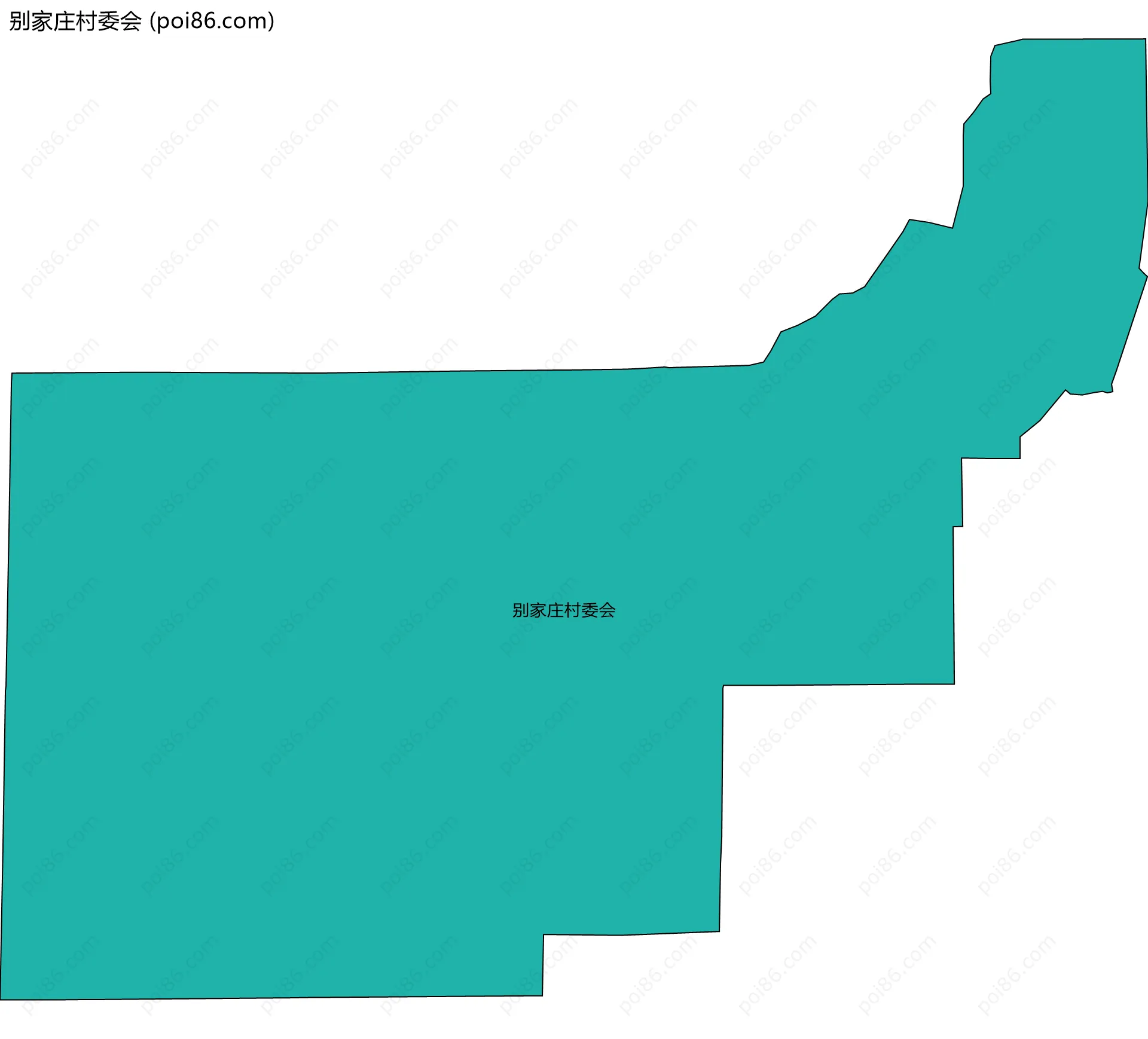 别家庄村委会边界地图
