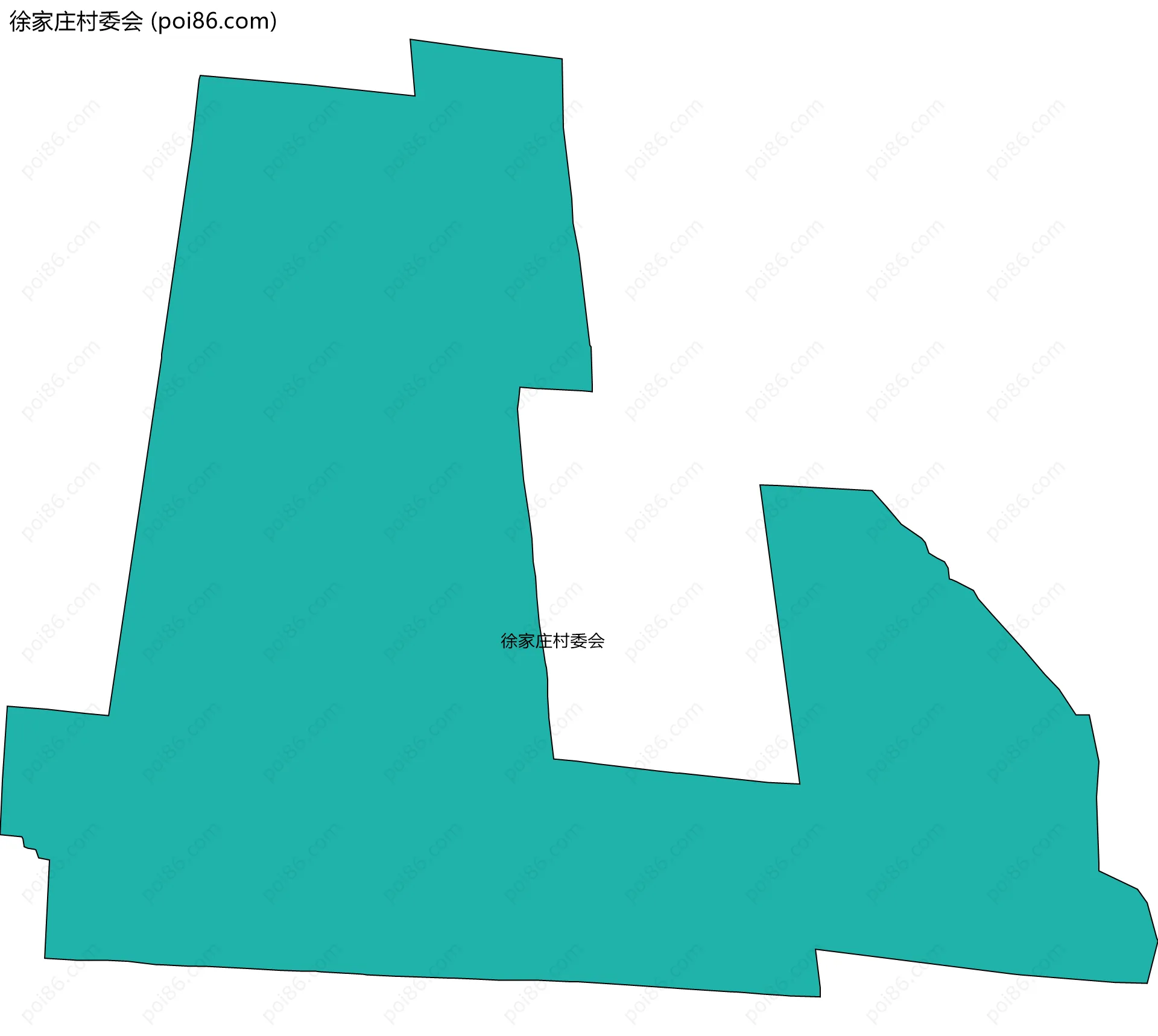徐家庄村委会边界地图