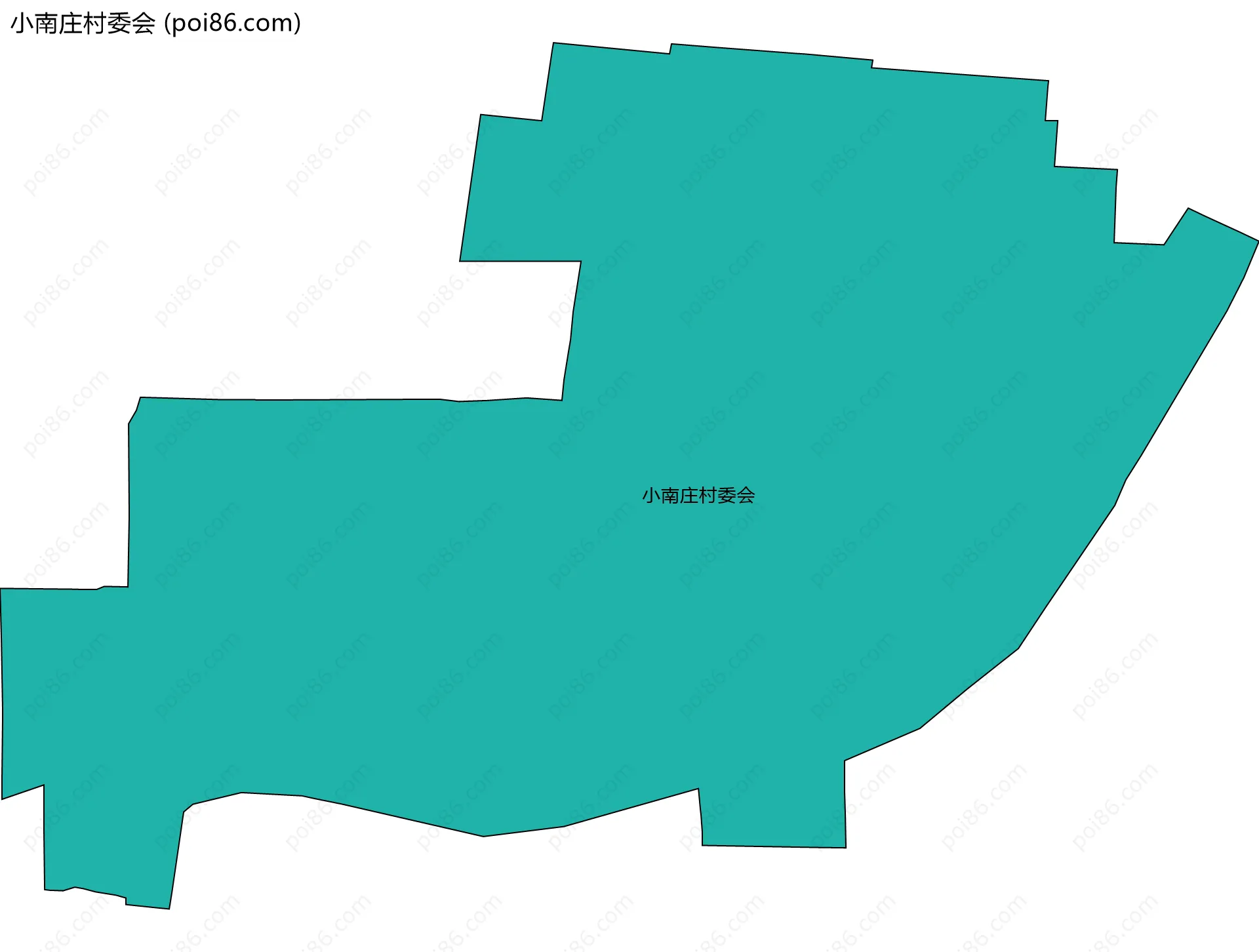 小南庄村委会边界地图