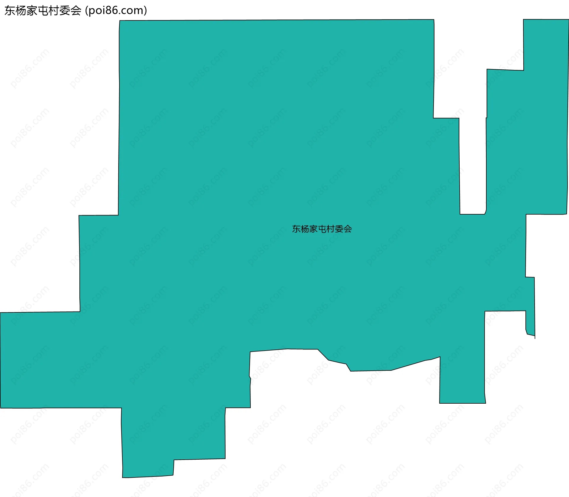 东杨家屯村委会边界地图