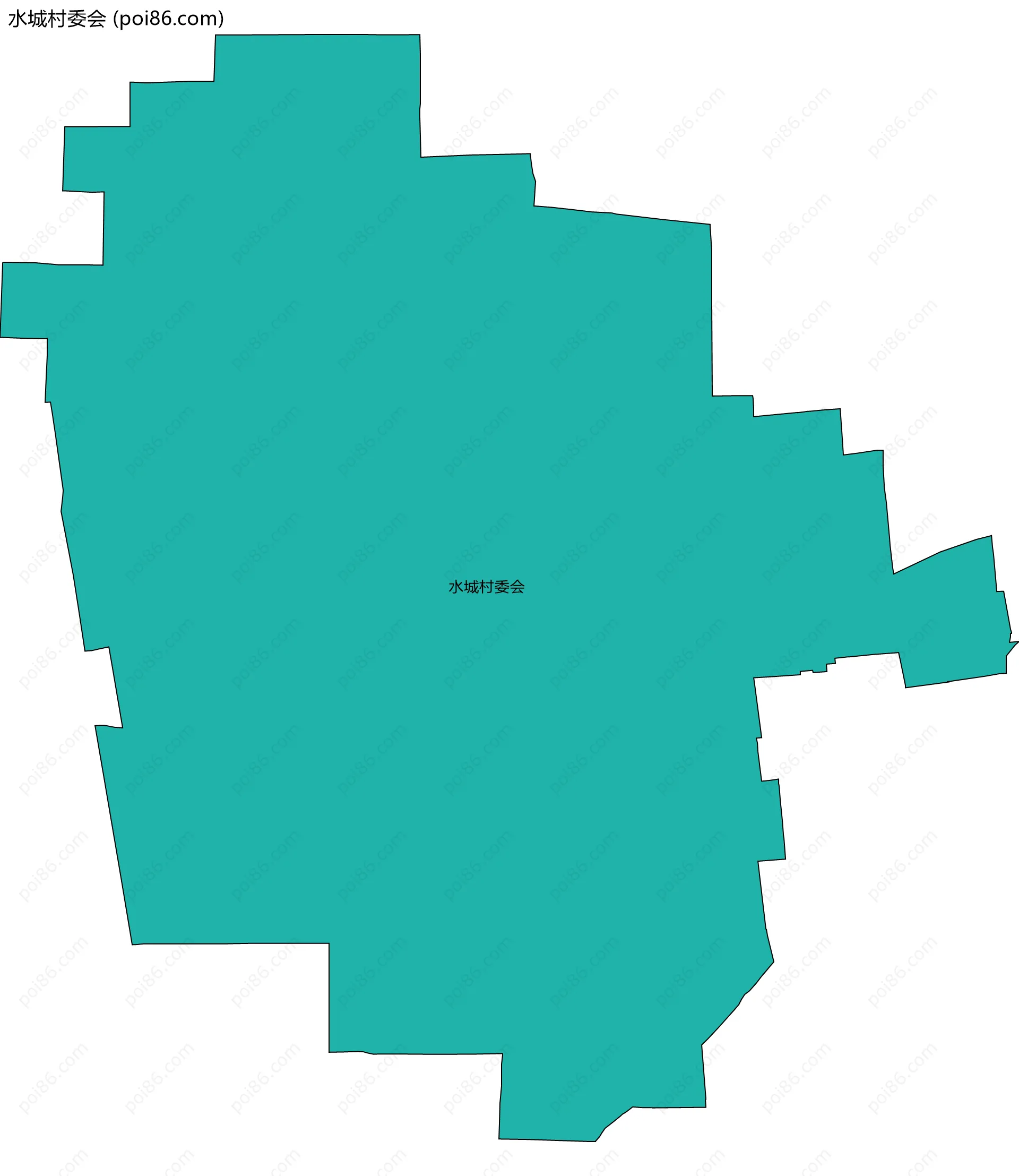 水城村委会边界地图