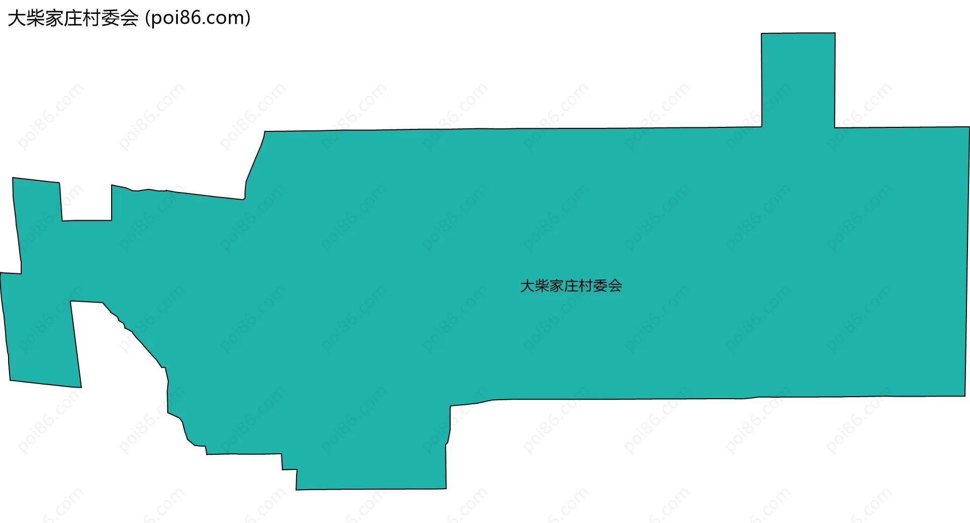 大柴家庄村委会边界地图