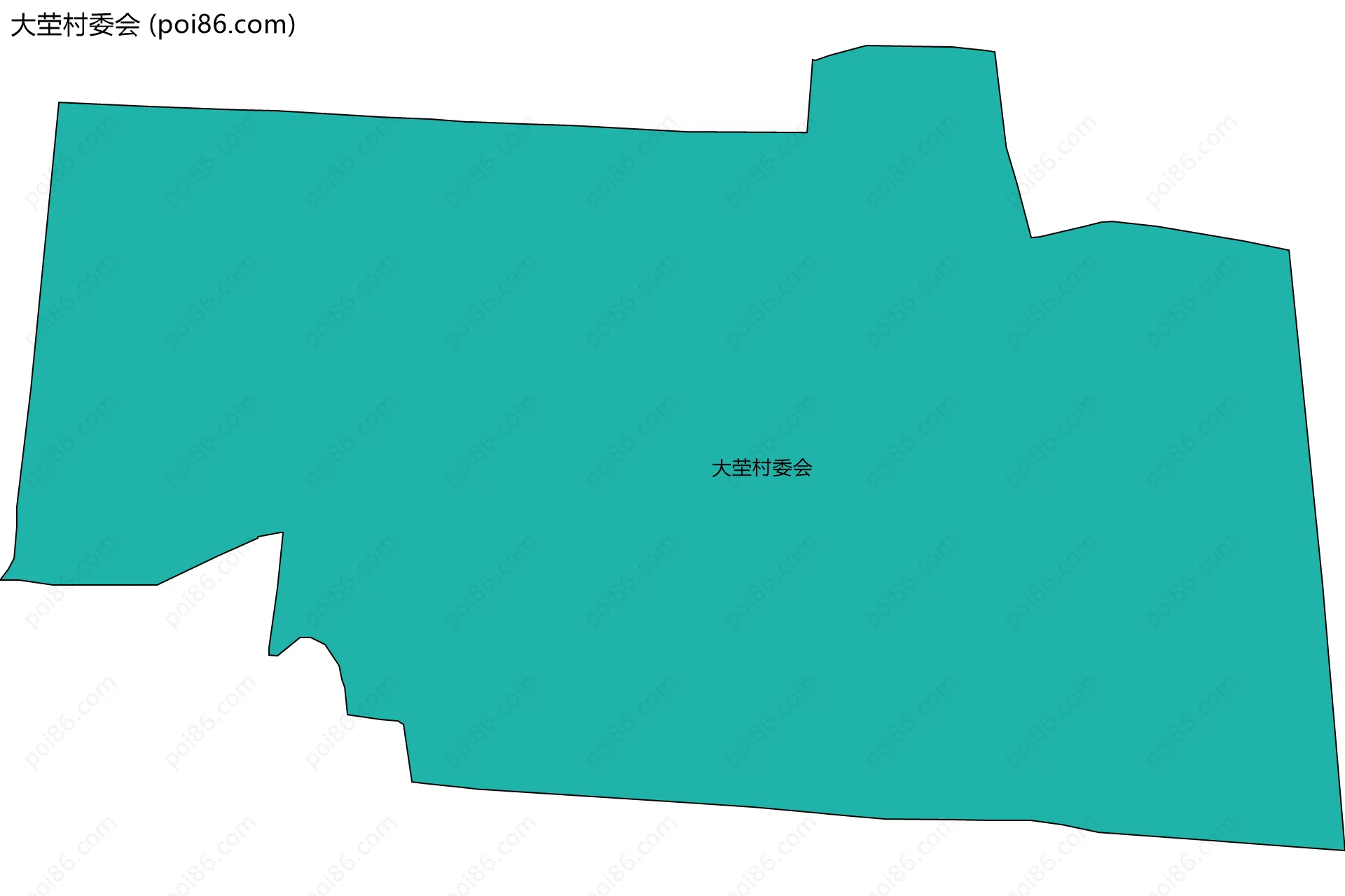 大茔村委会边界地图