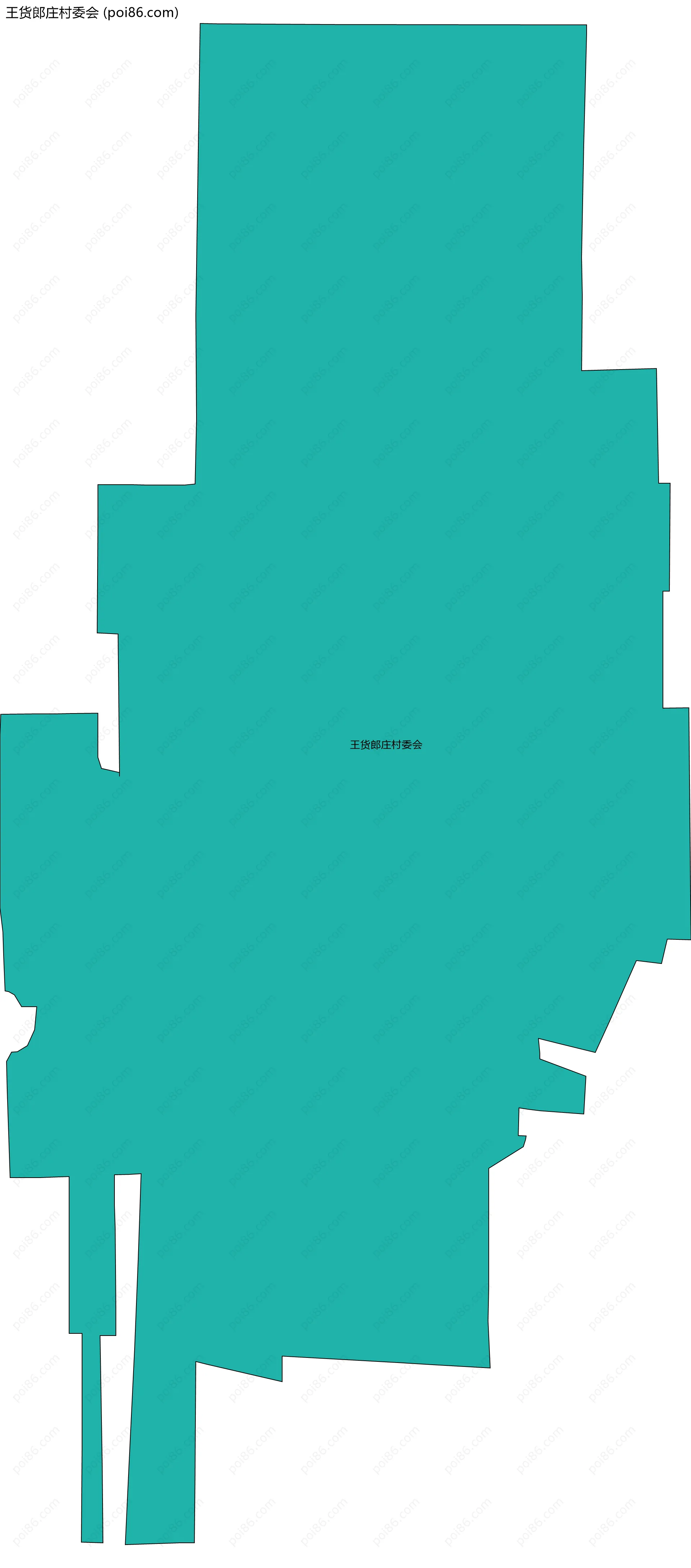 王货郎庄村委会边界地图