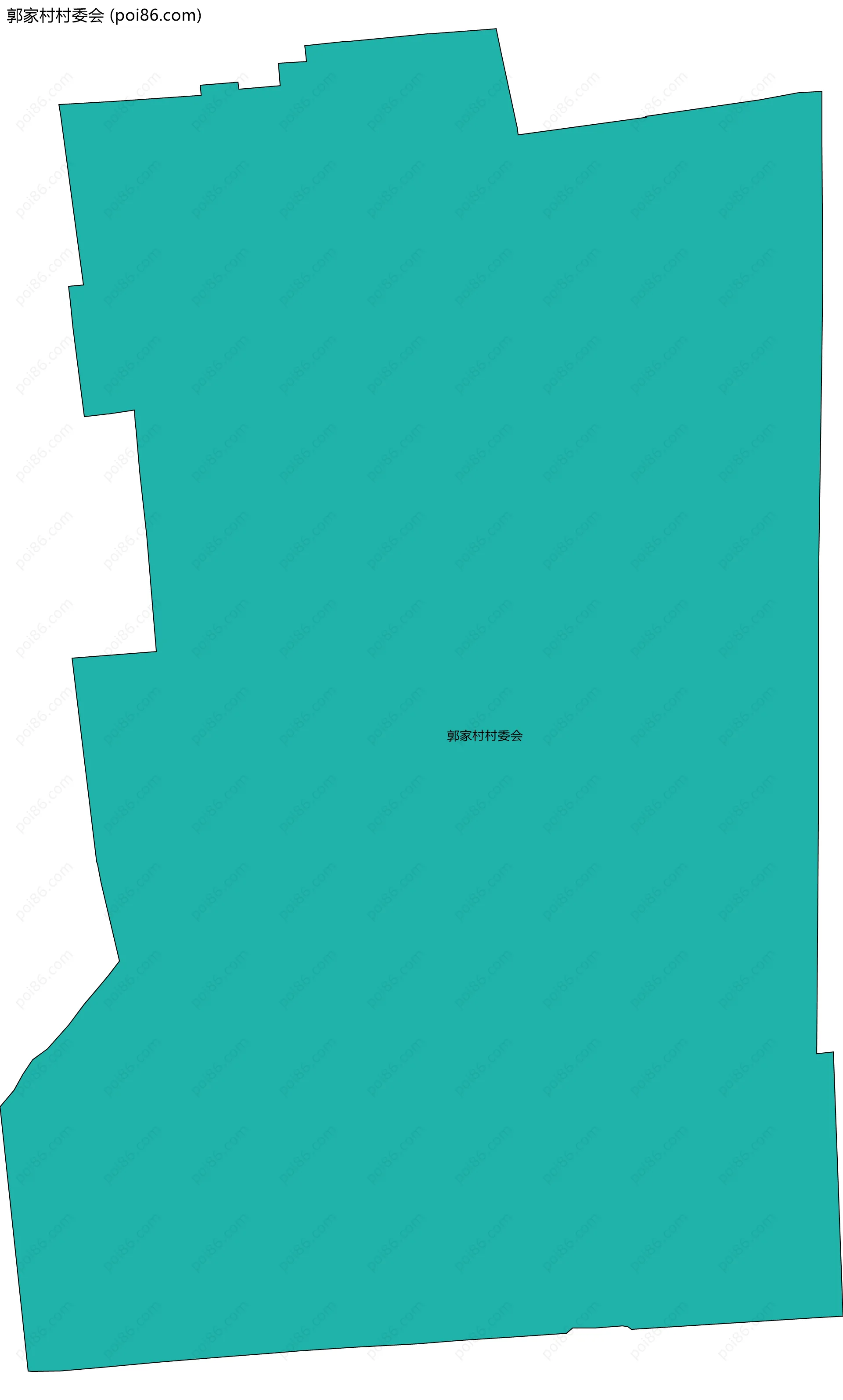 郭家村村委会边界地图