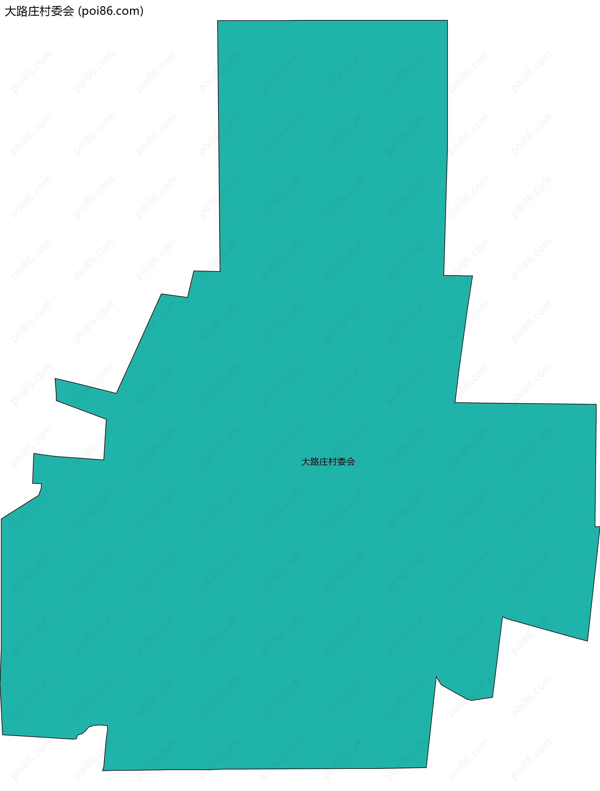 大路庄村委会边界地图