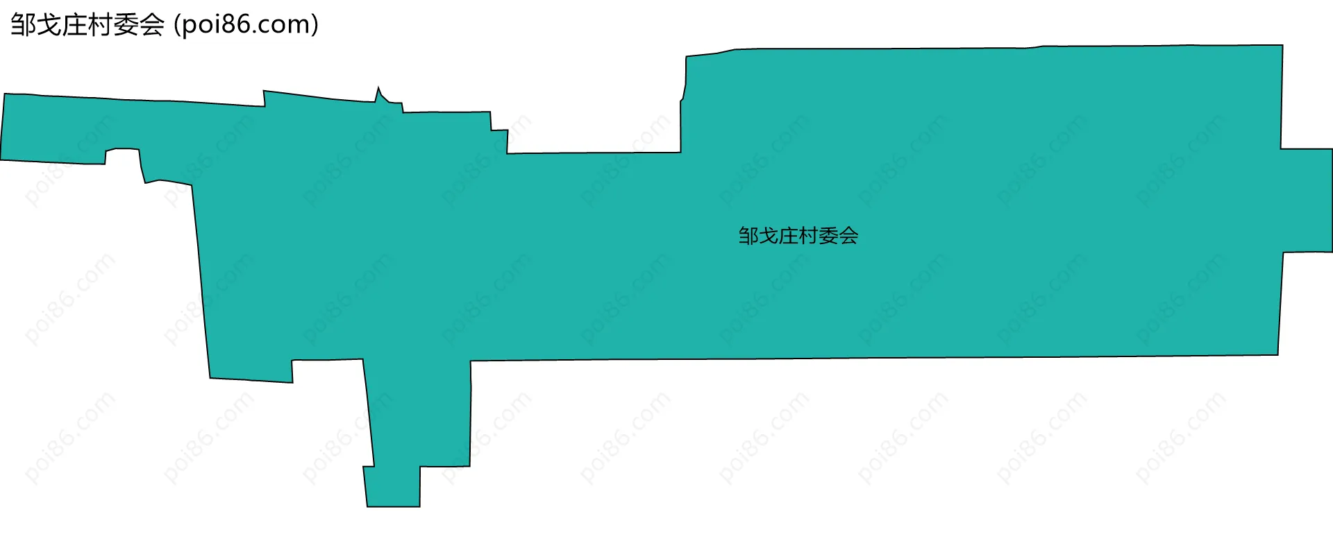 邹戈庄村委会边界地图