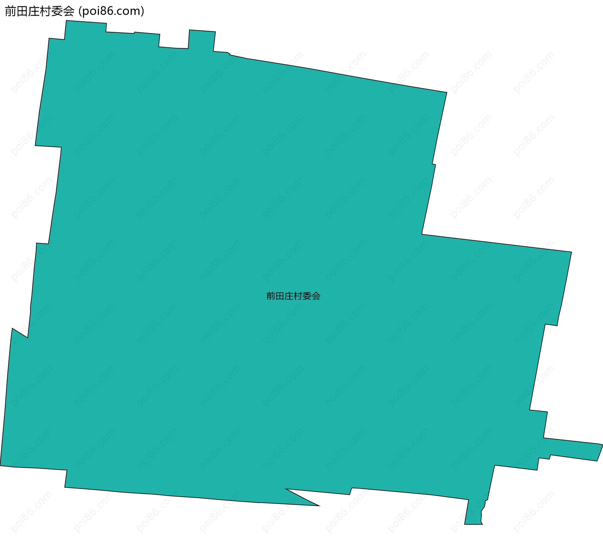 前田庄村委会边界地图