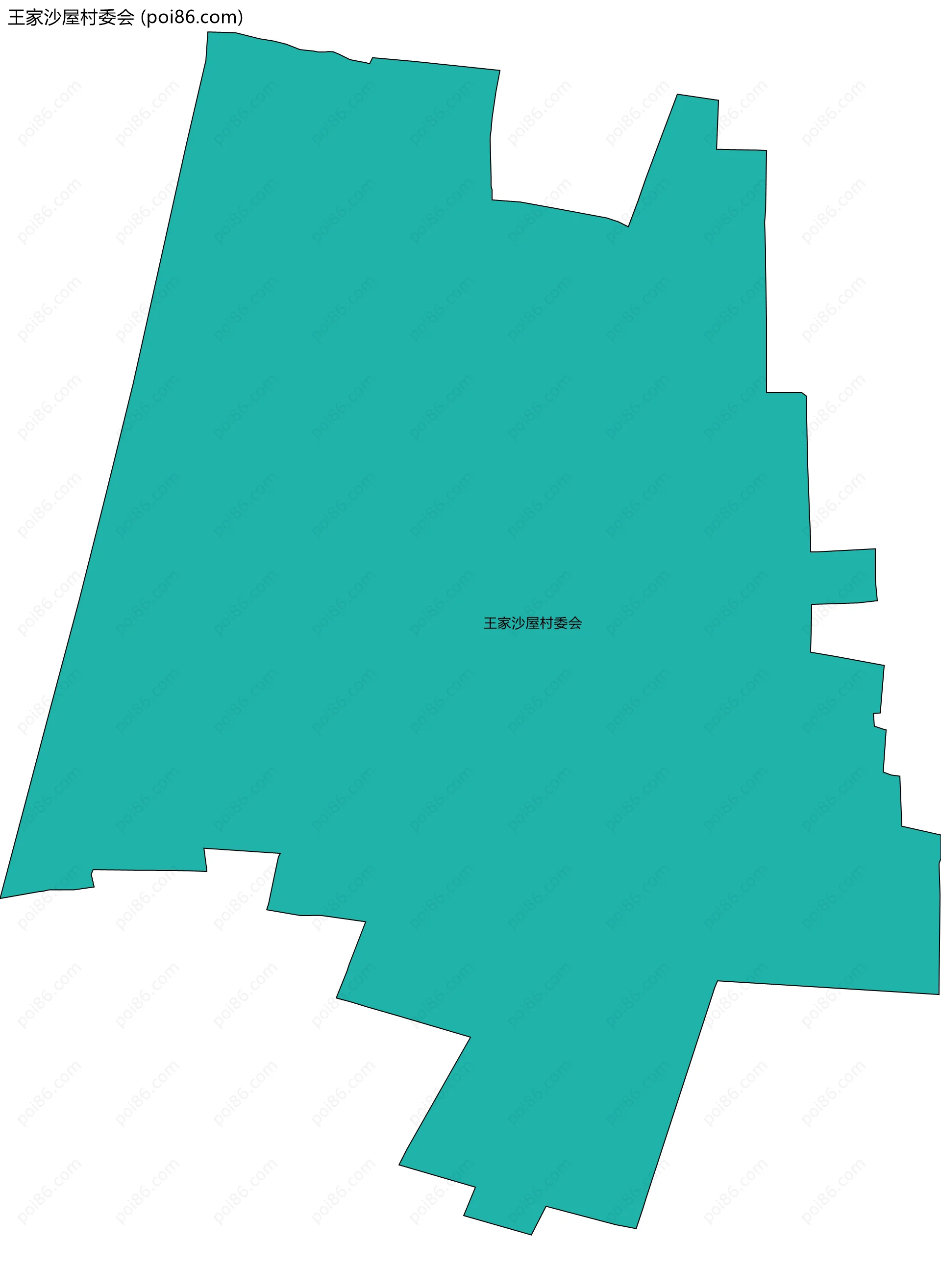 王家沙屋村委会边界地图