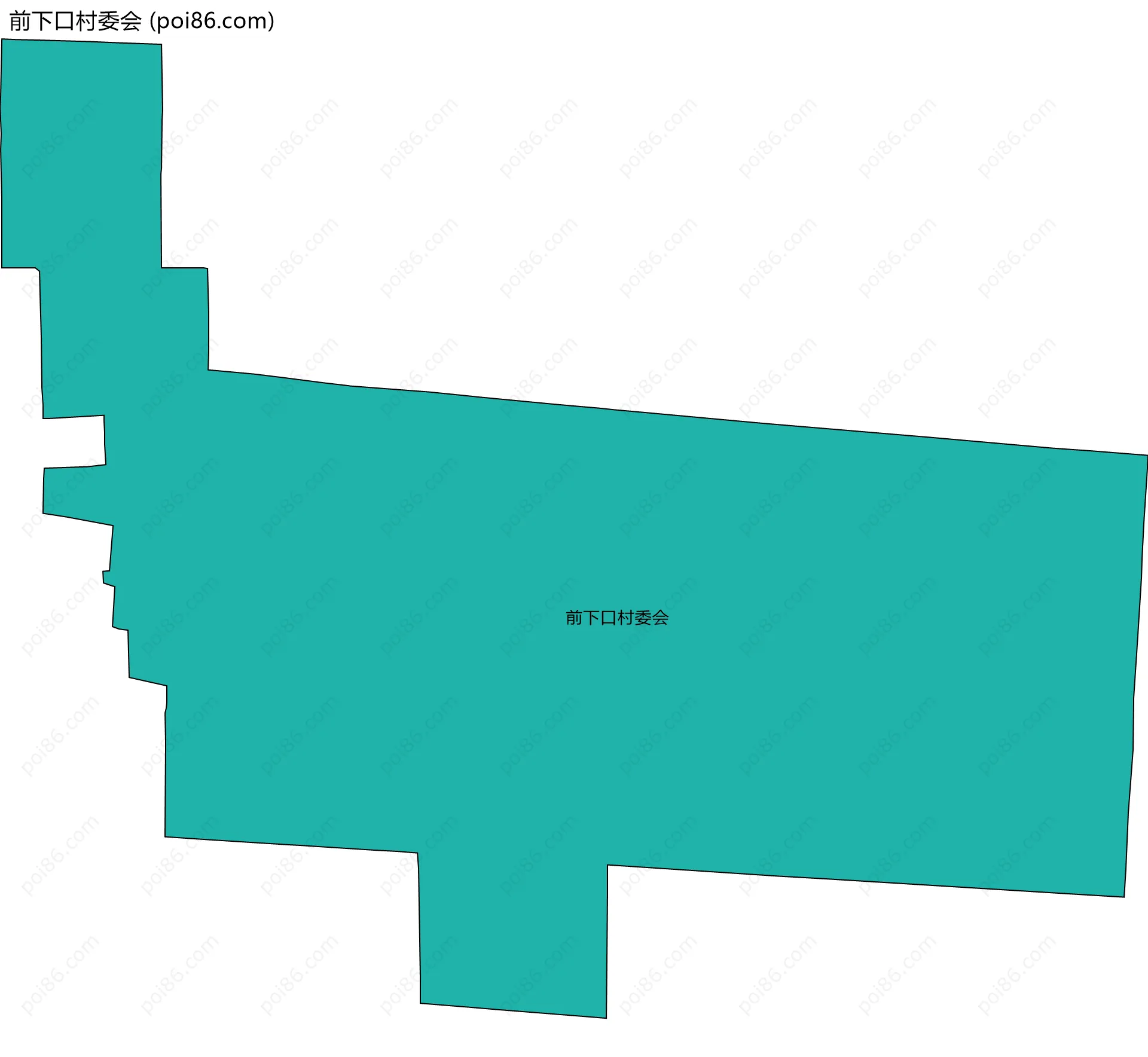 前下口村委会边界地图
