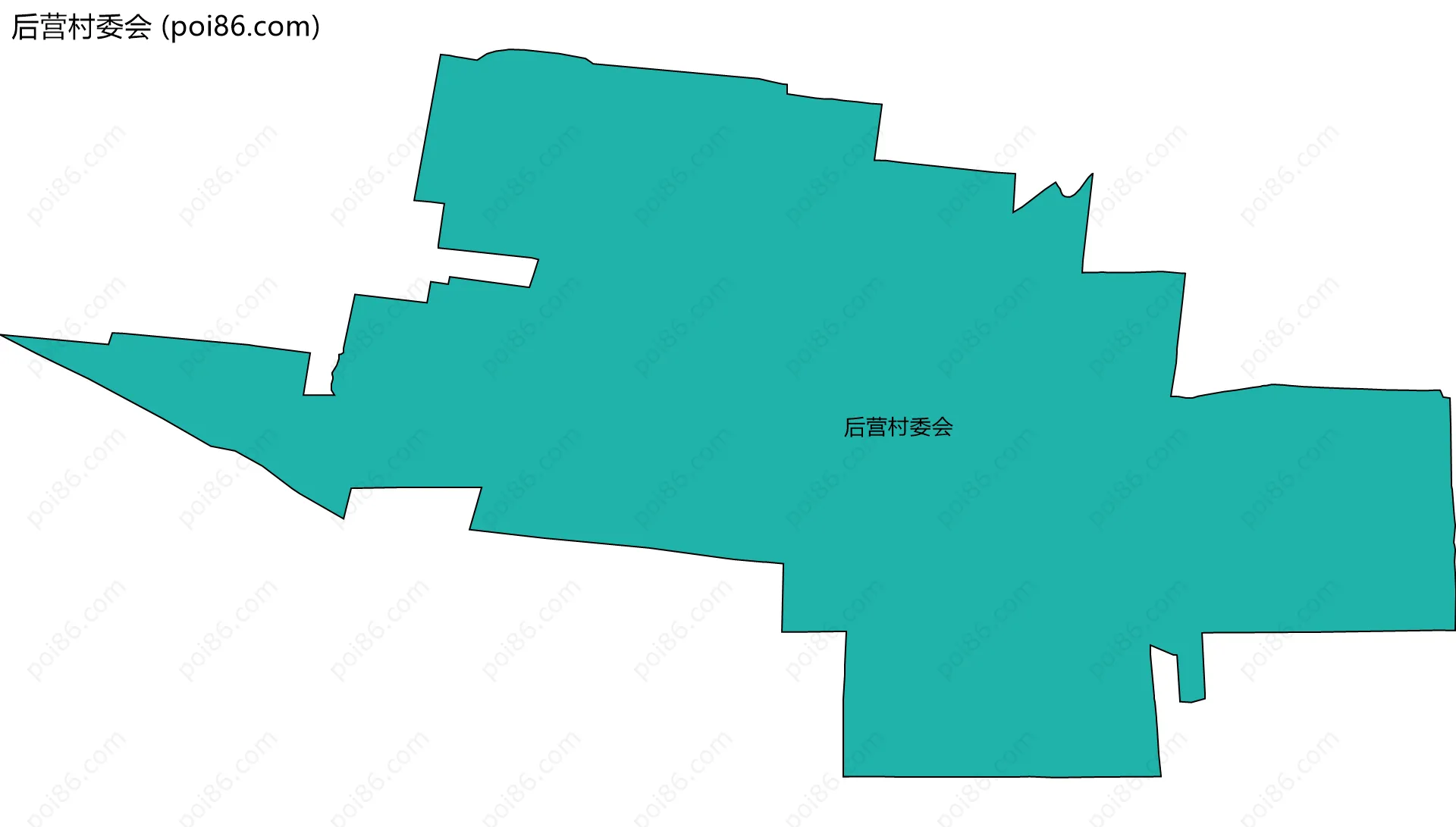 后营村委会边界地图