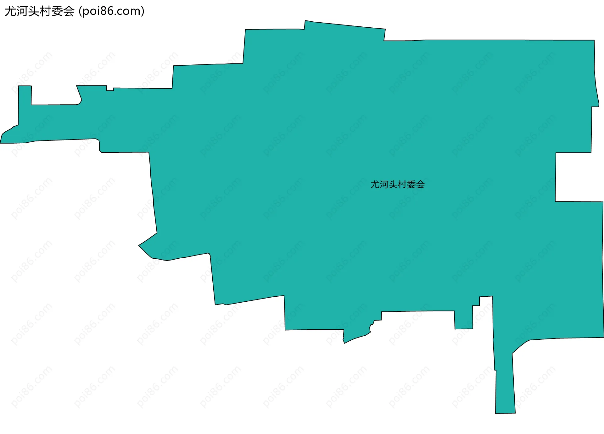 尤河头村委会边界地图
