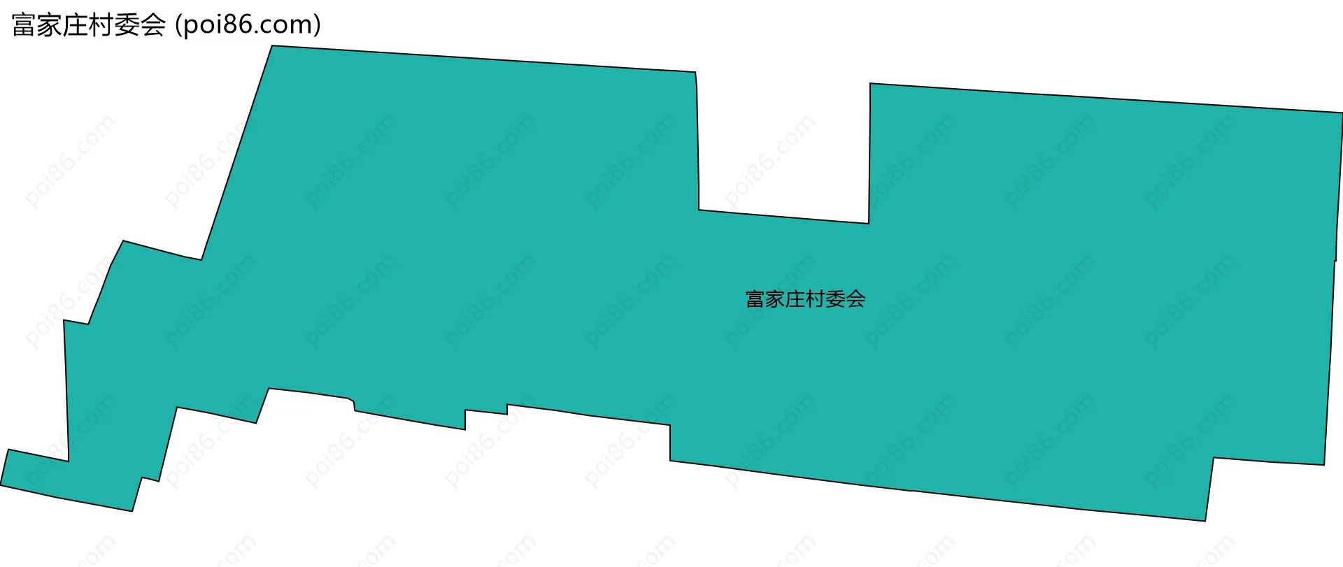 富家庄村委会边界地图