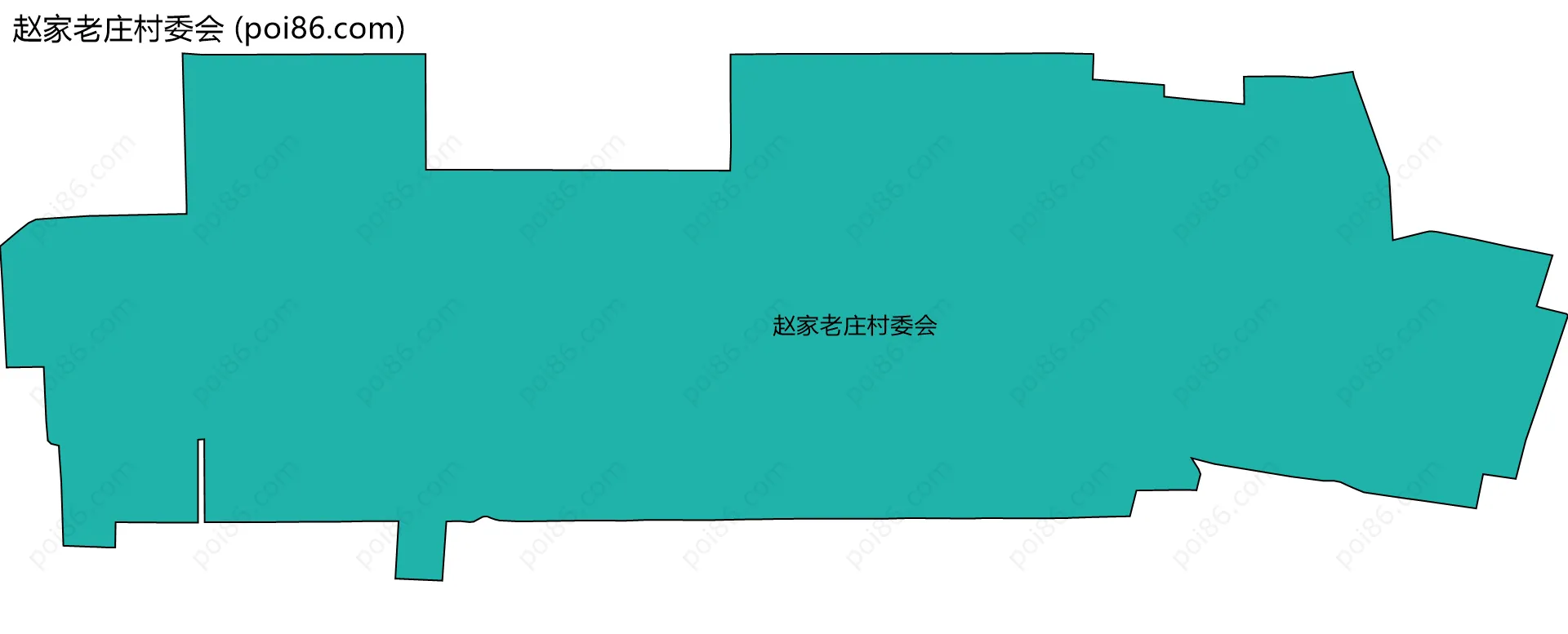 赵家老庄村委会边界地图