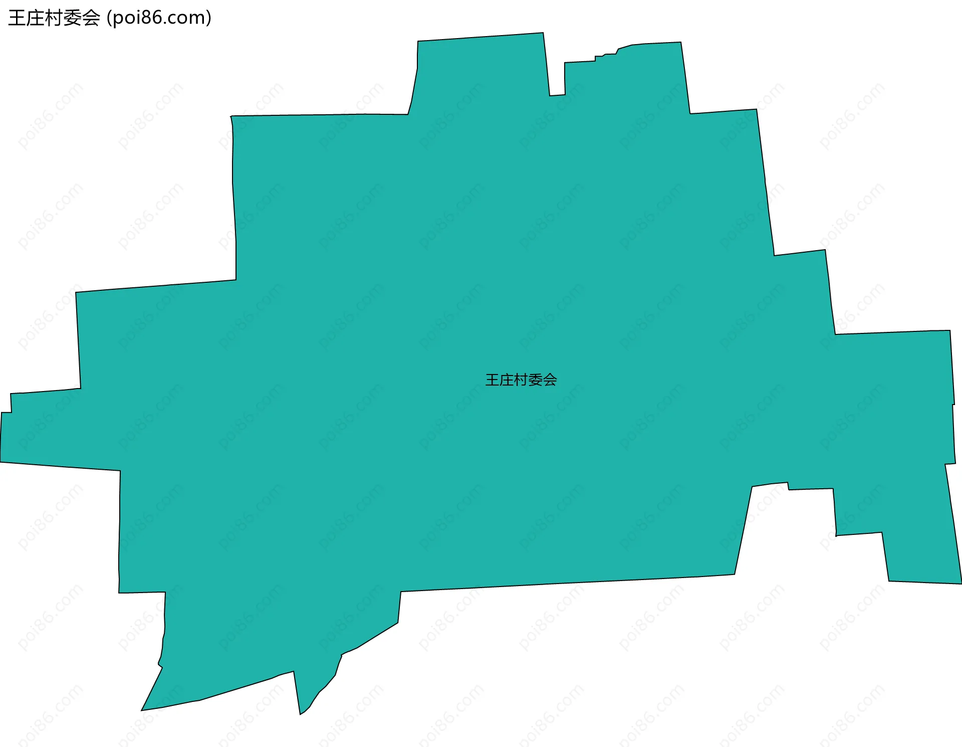 王庄村委会边界地图