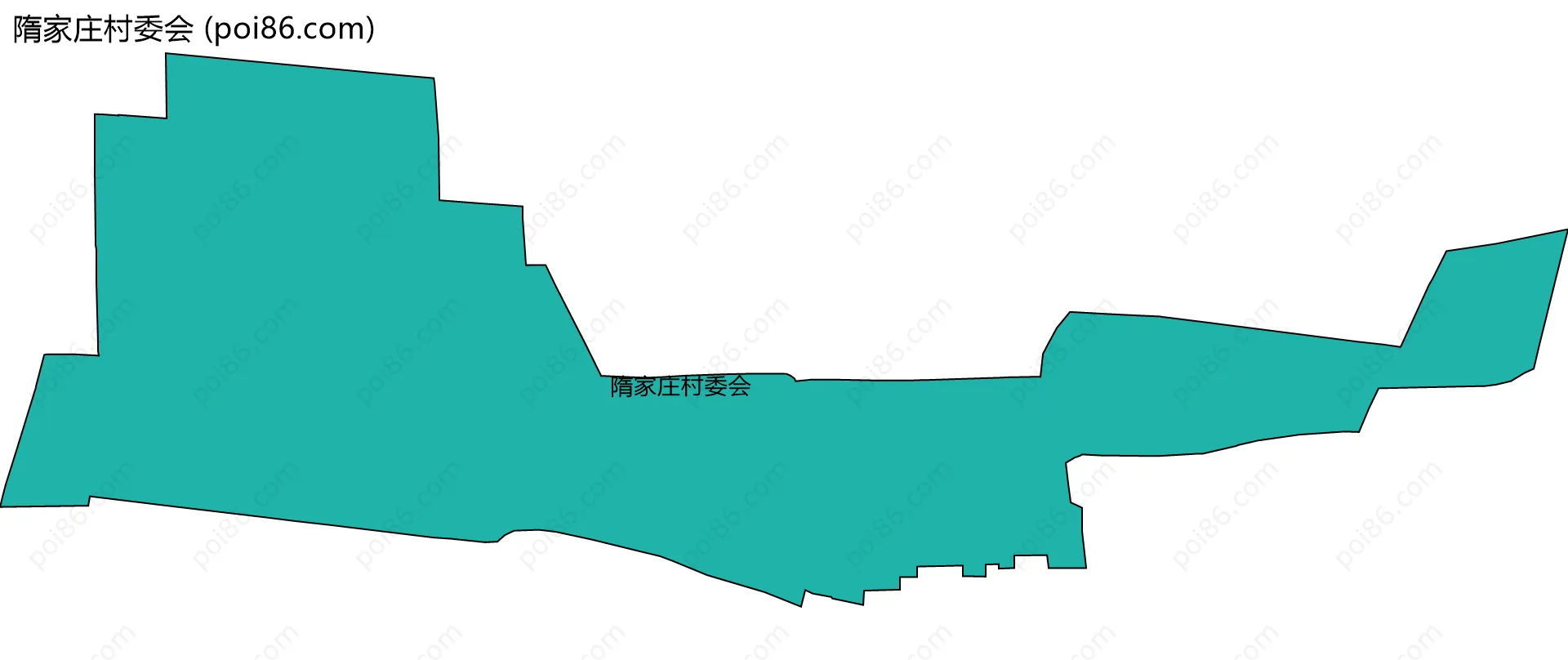 隋家庄村委会边界地图