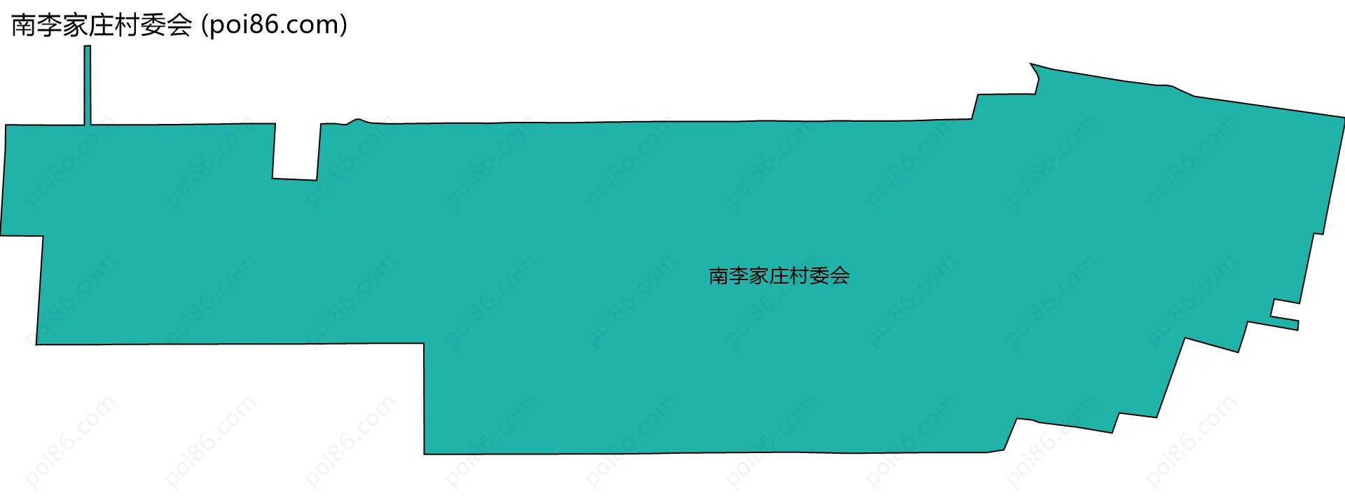 南李家庄村委会边界地图