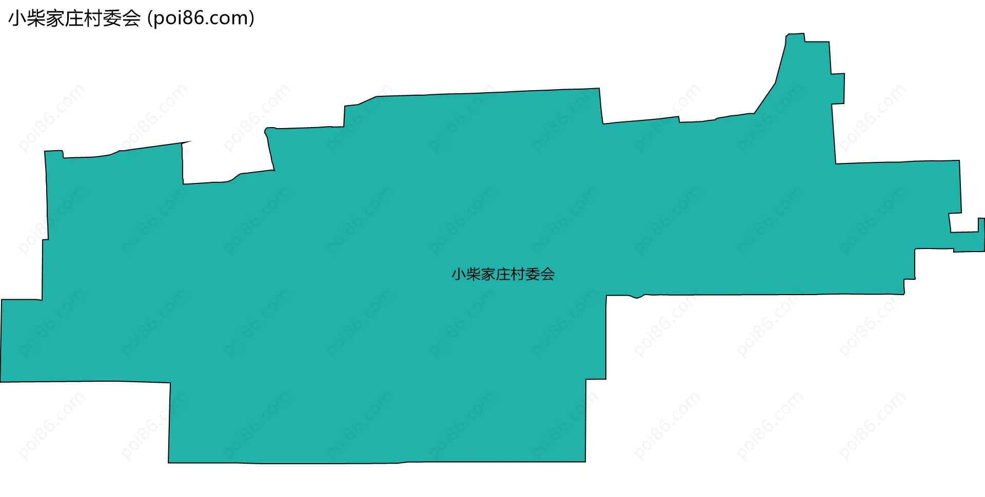 小柴家庄村委会边界地图