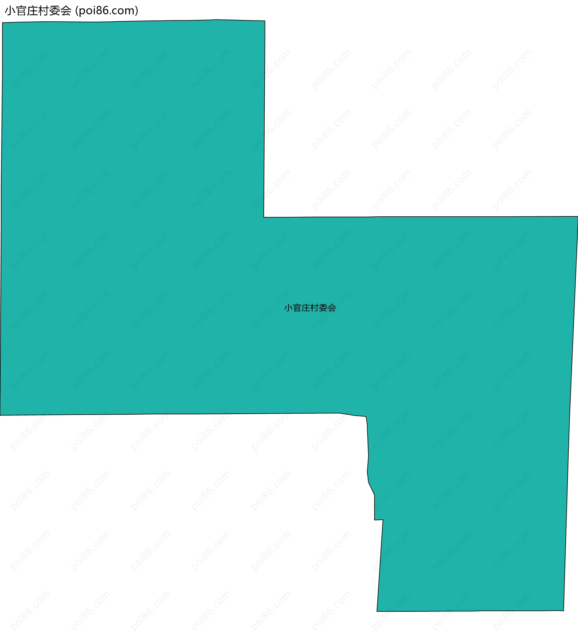 小官庄村委会边界地图