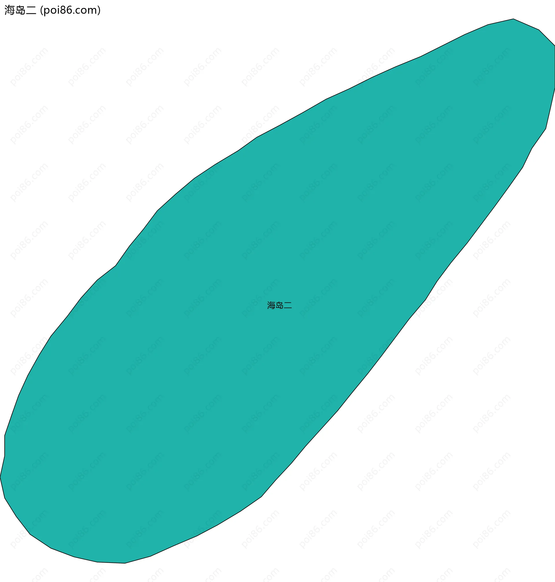 海岛二边界地图(五级行政区划)