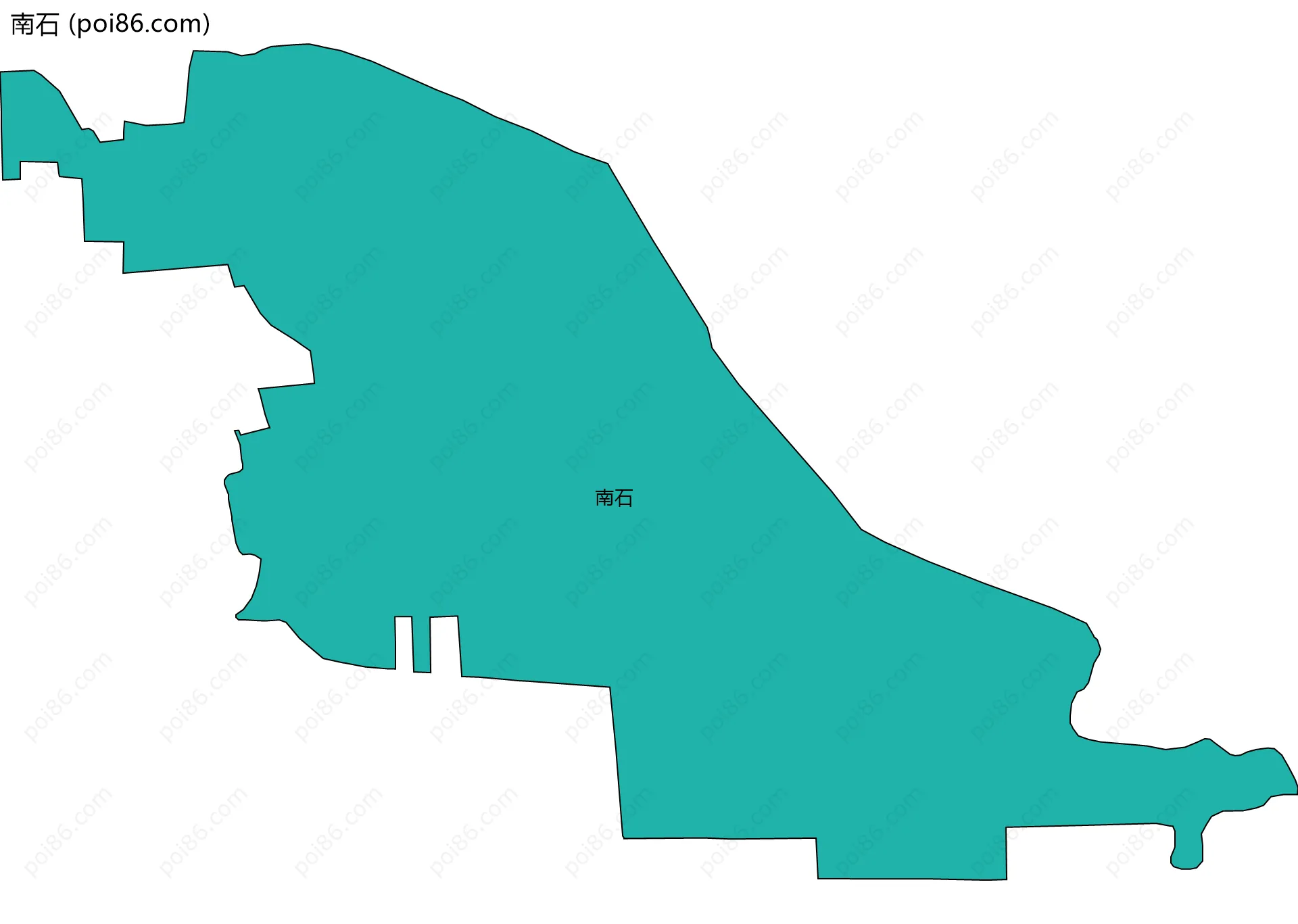 南石边界地图