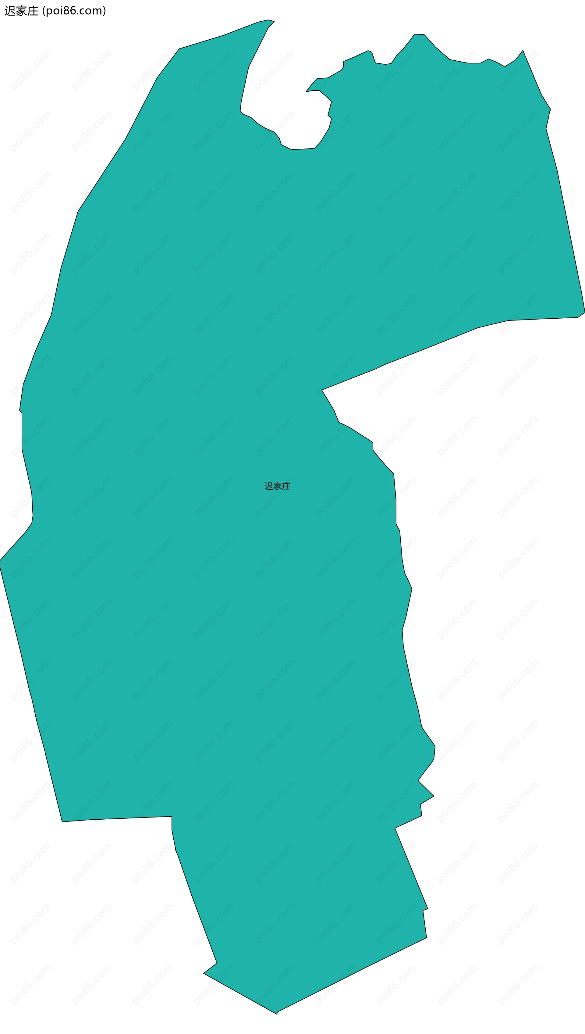 迟家庄边界地图