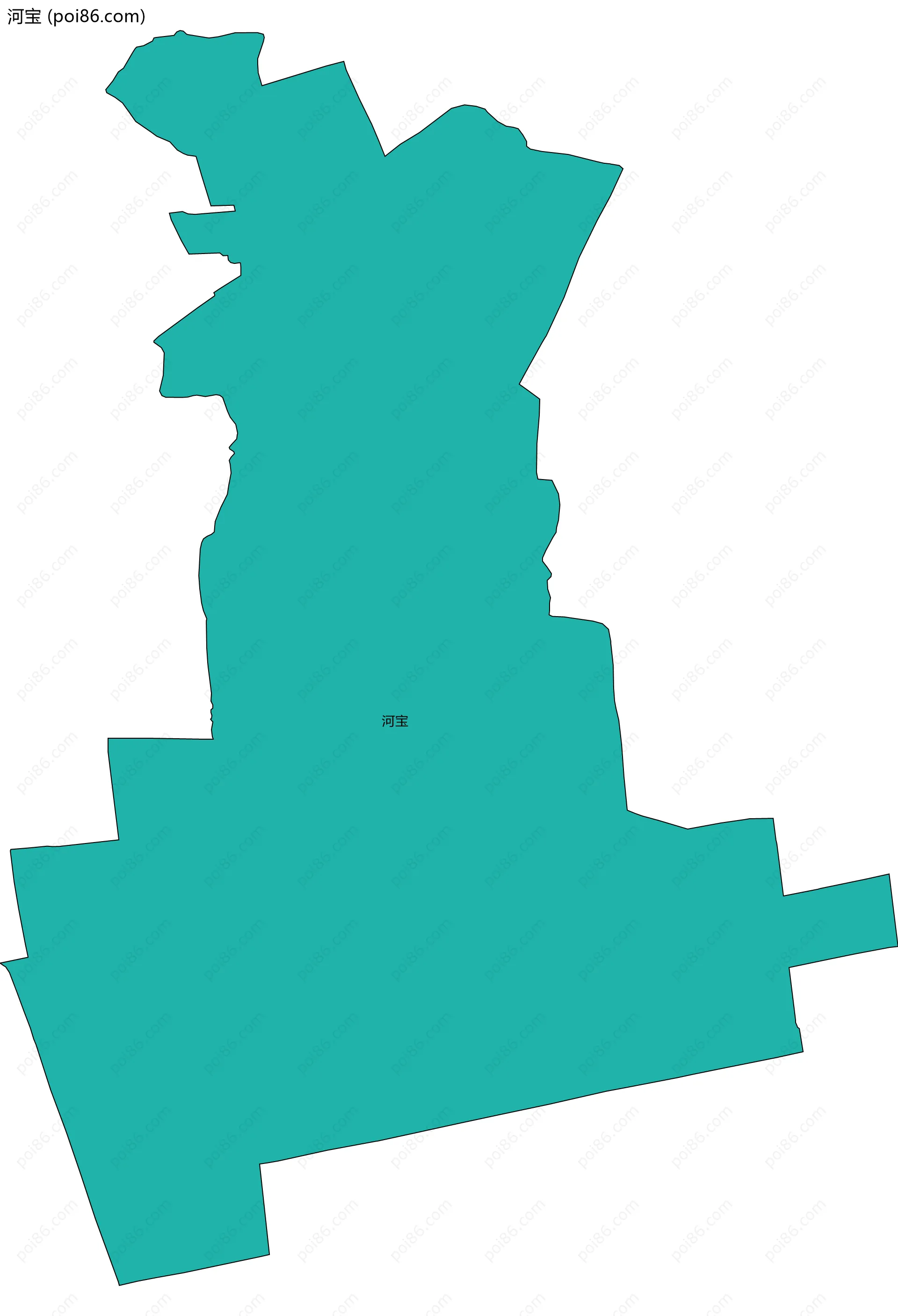 河宝边界地图