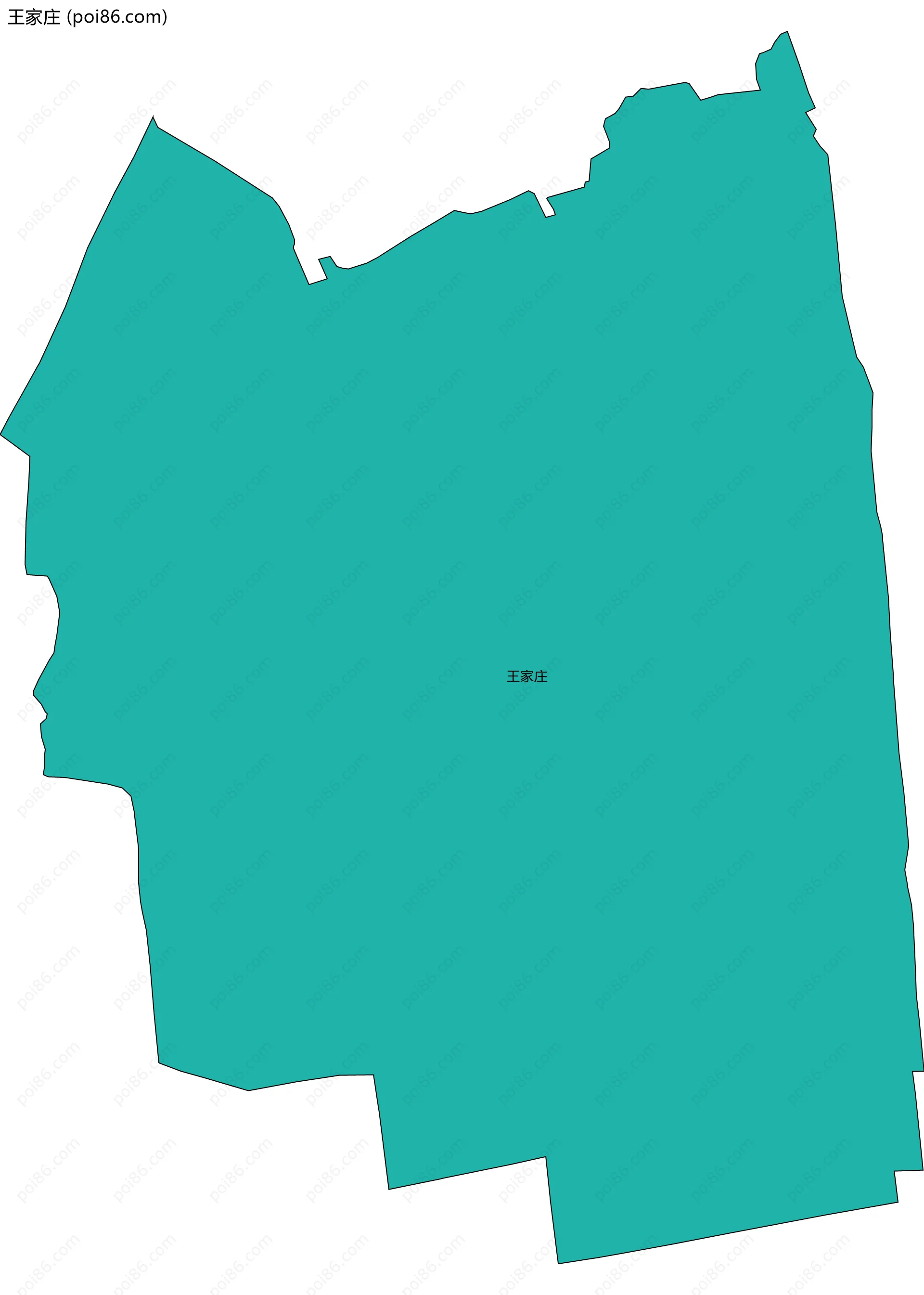 王家庄边界地图
