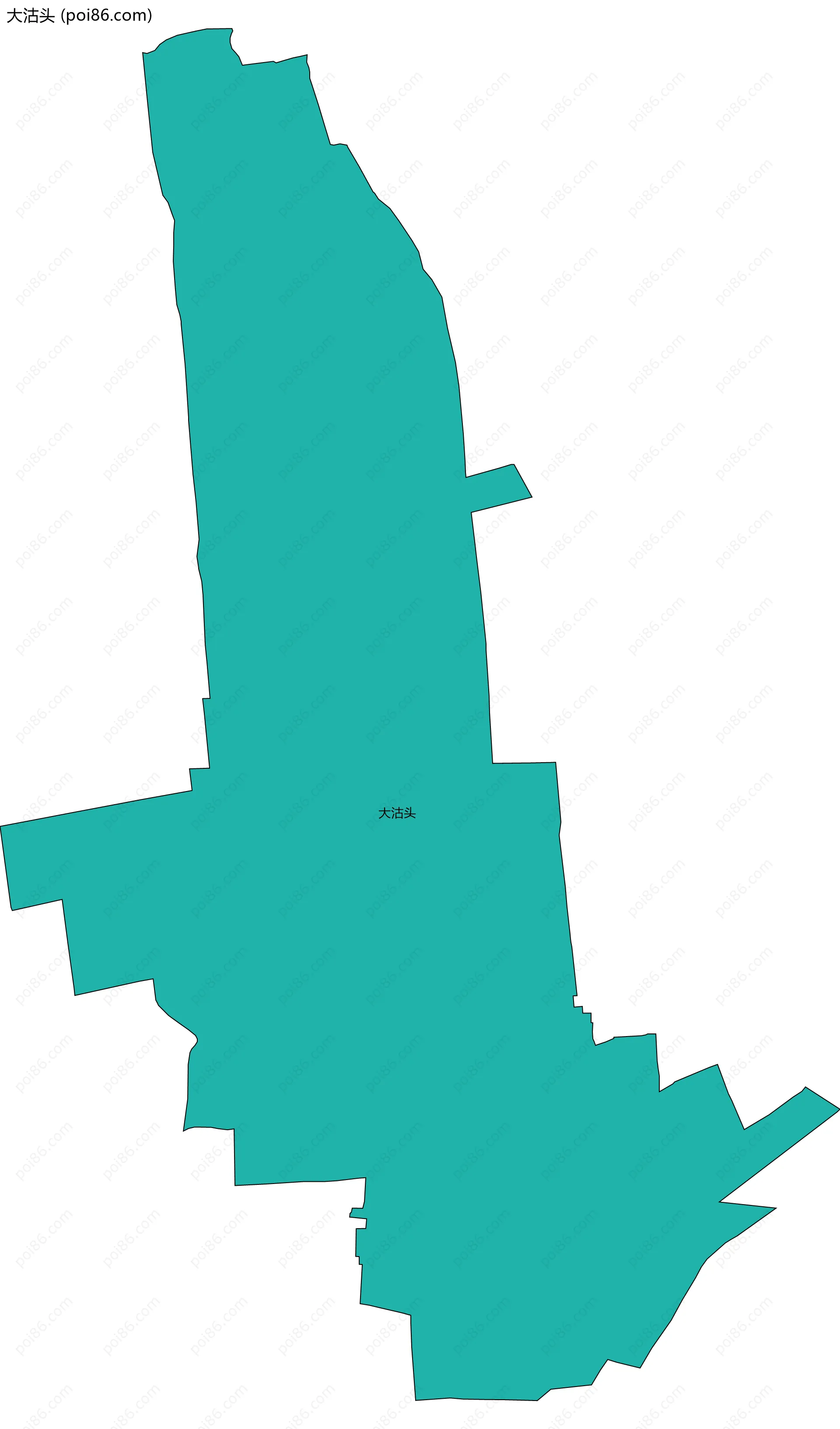 大沽头边界地图