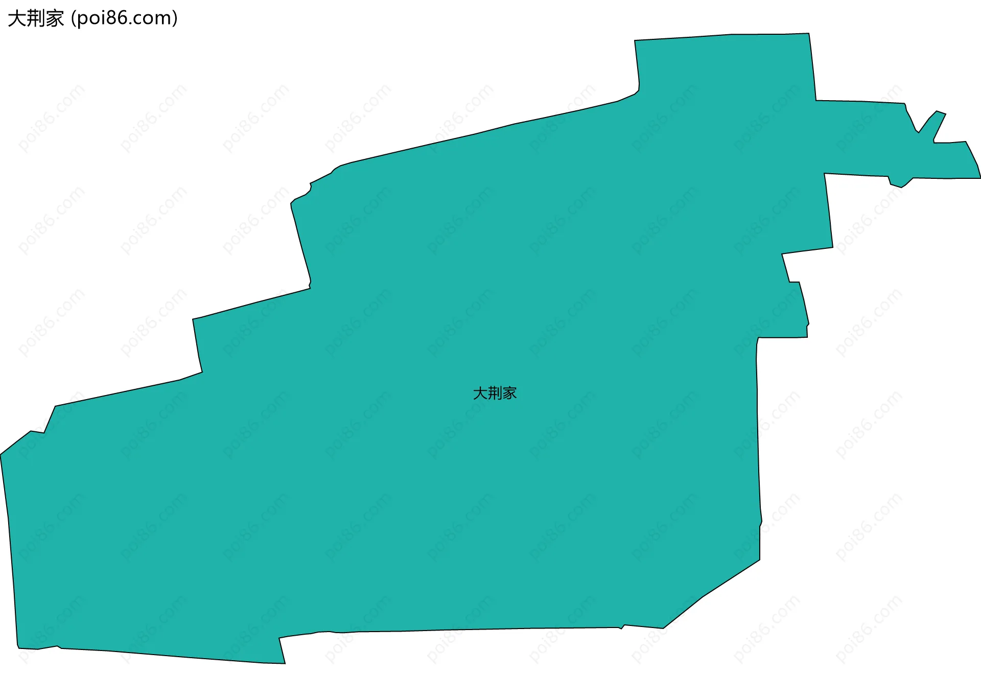 大荆家边界地图