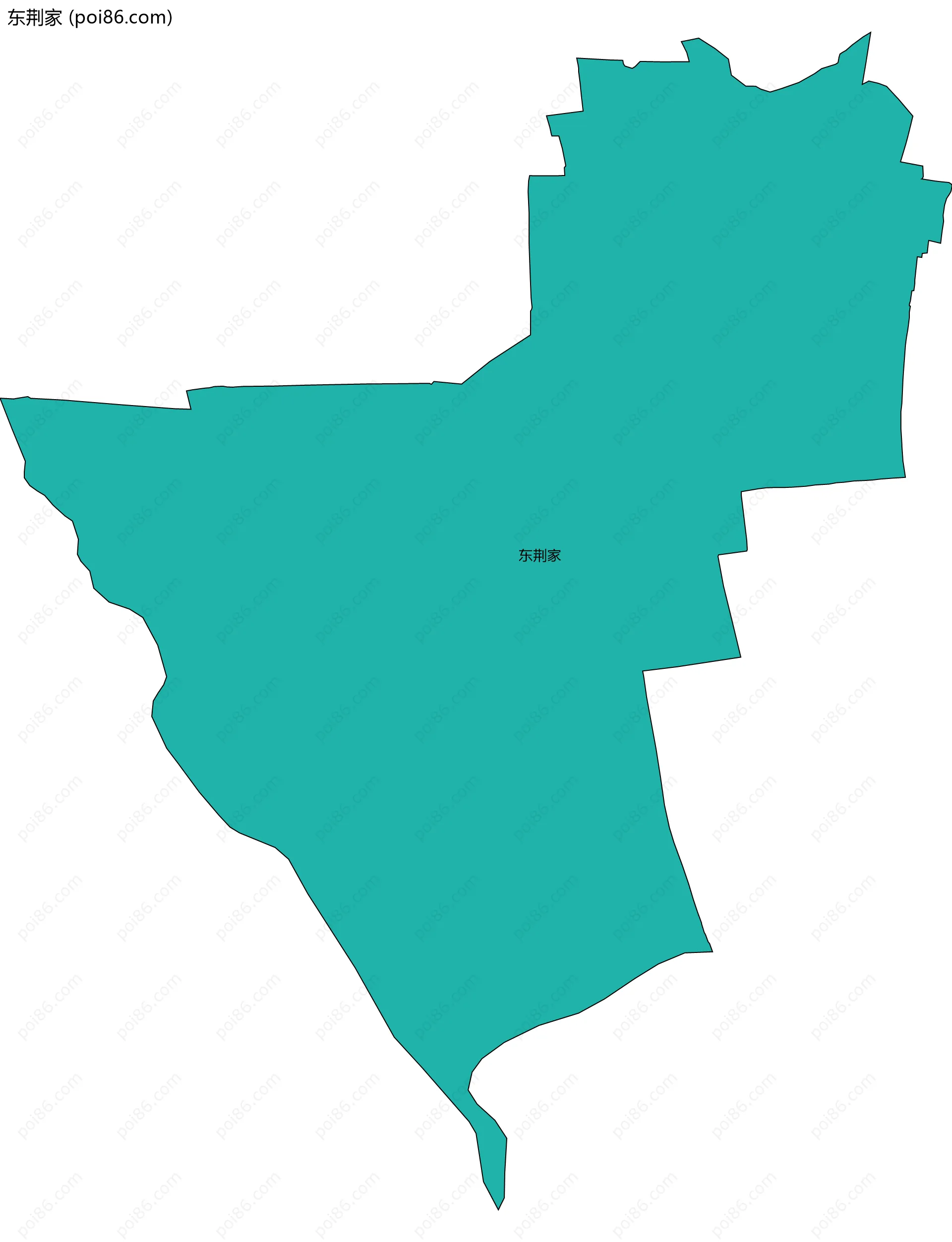 东荆家边界地图