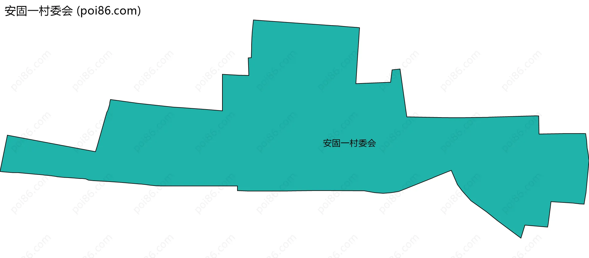 安固一村委会边界地图