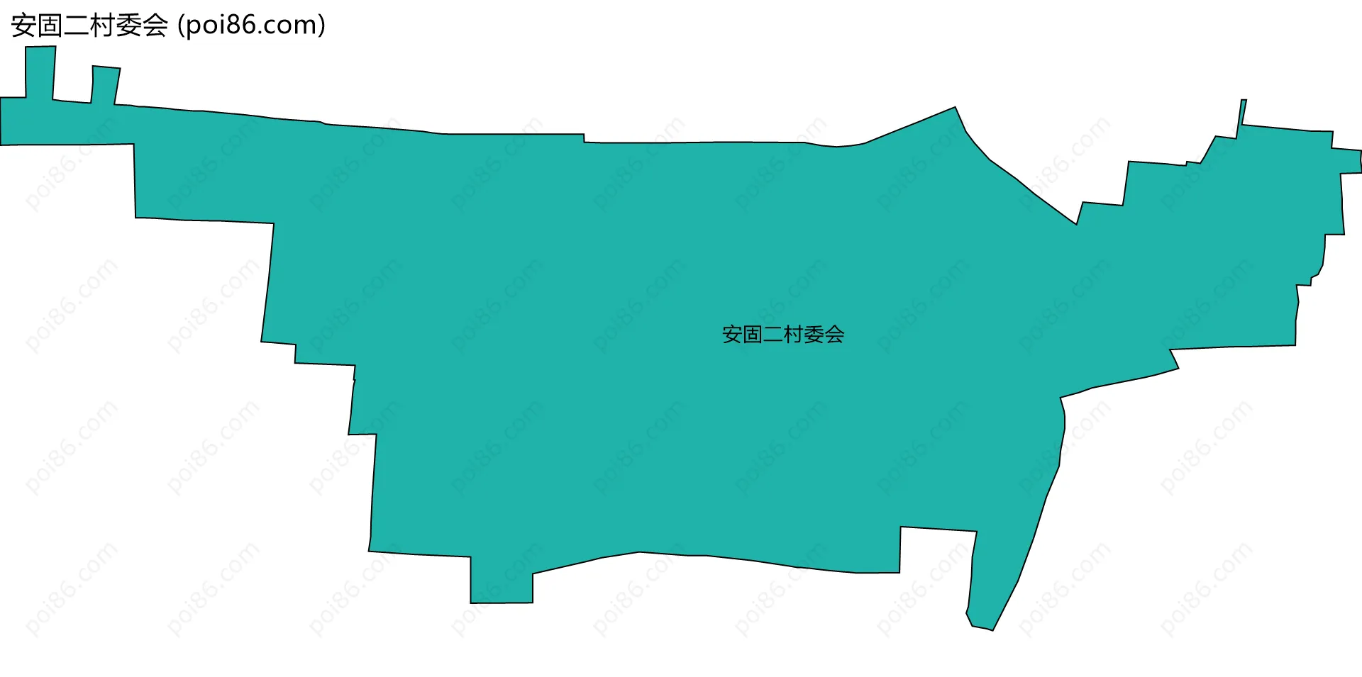 安固二村委会边界地图