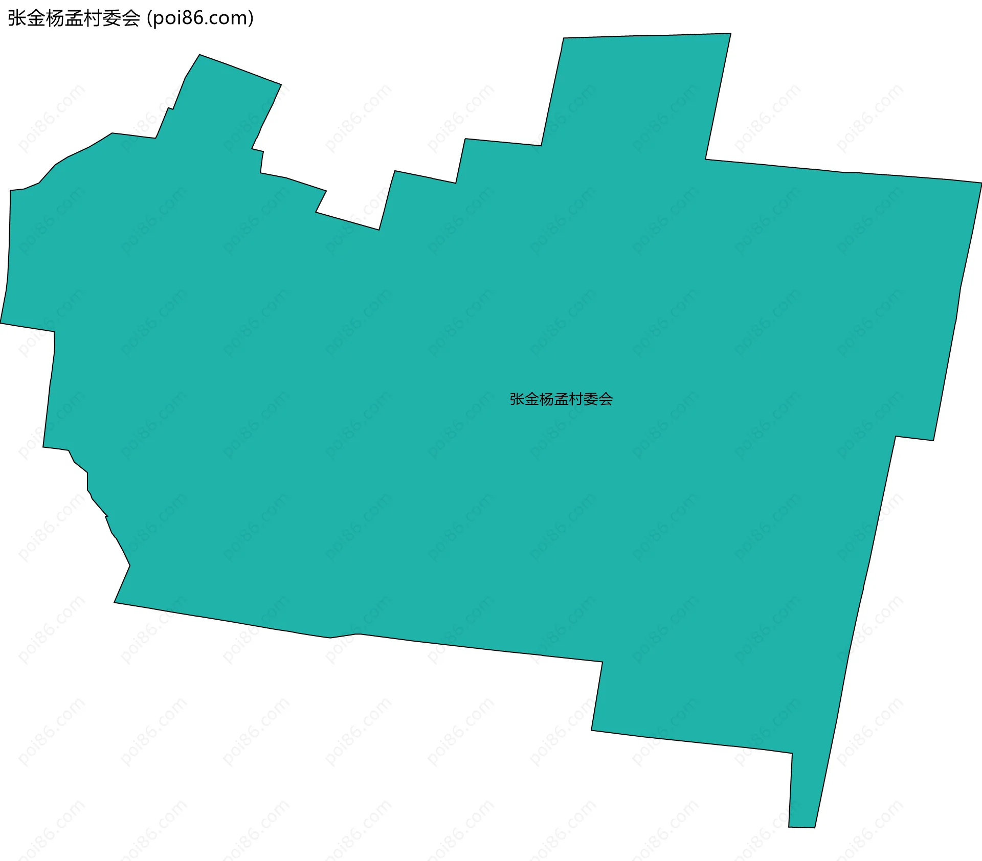 张金杨孟村委会边界地图