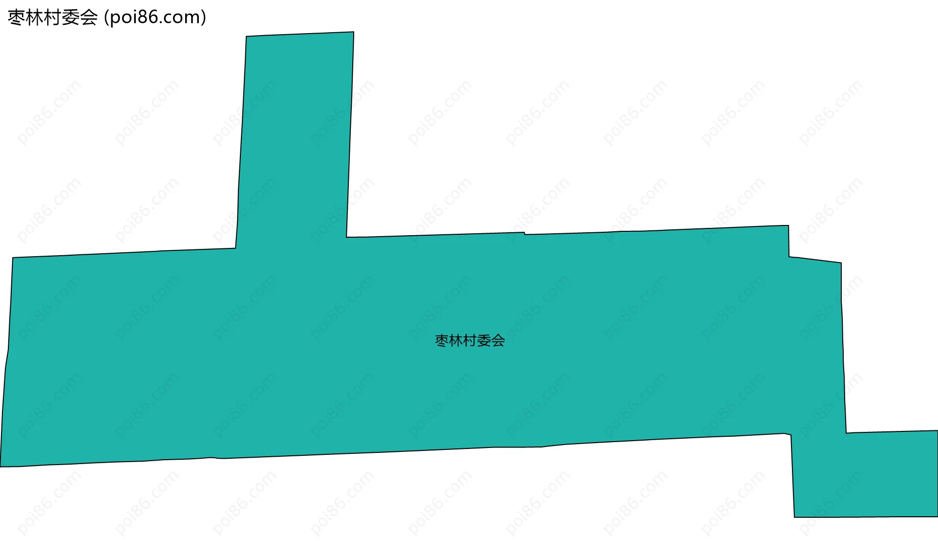 枣林村委会边界地图