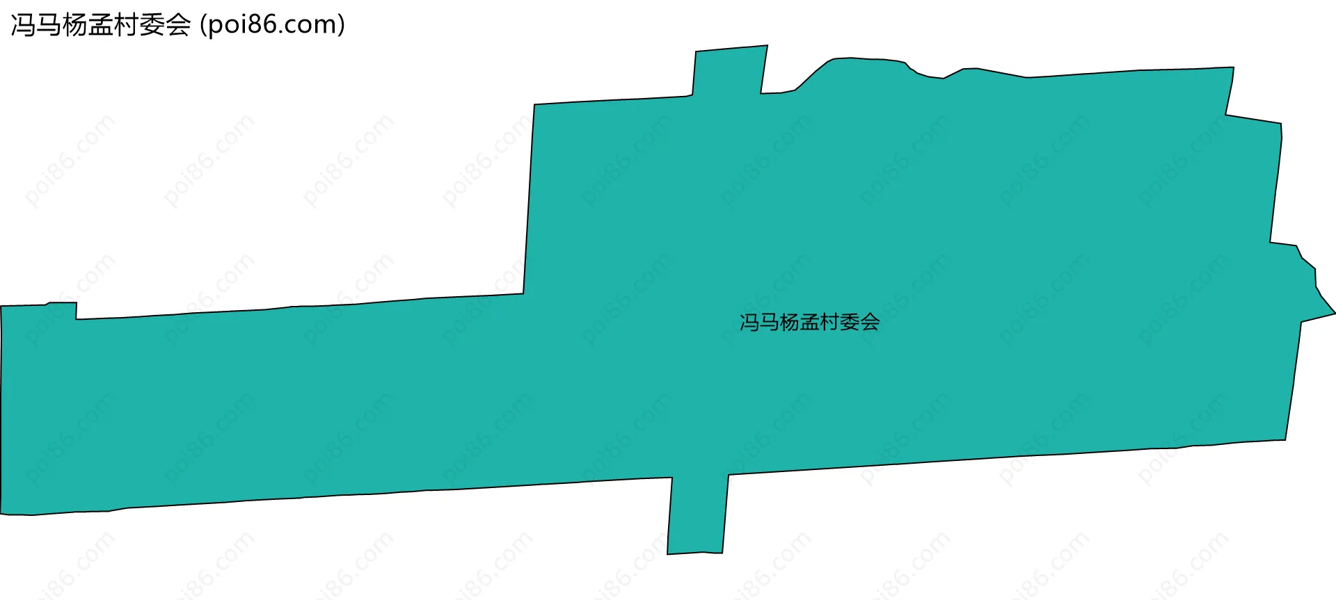 冯马杨孟村委会边界地图